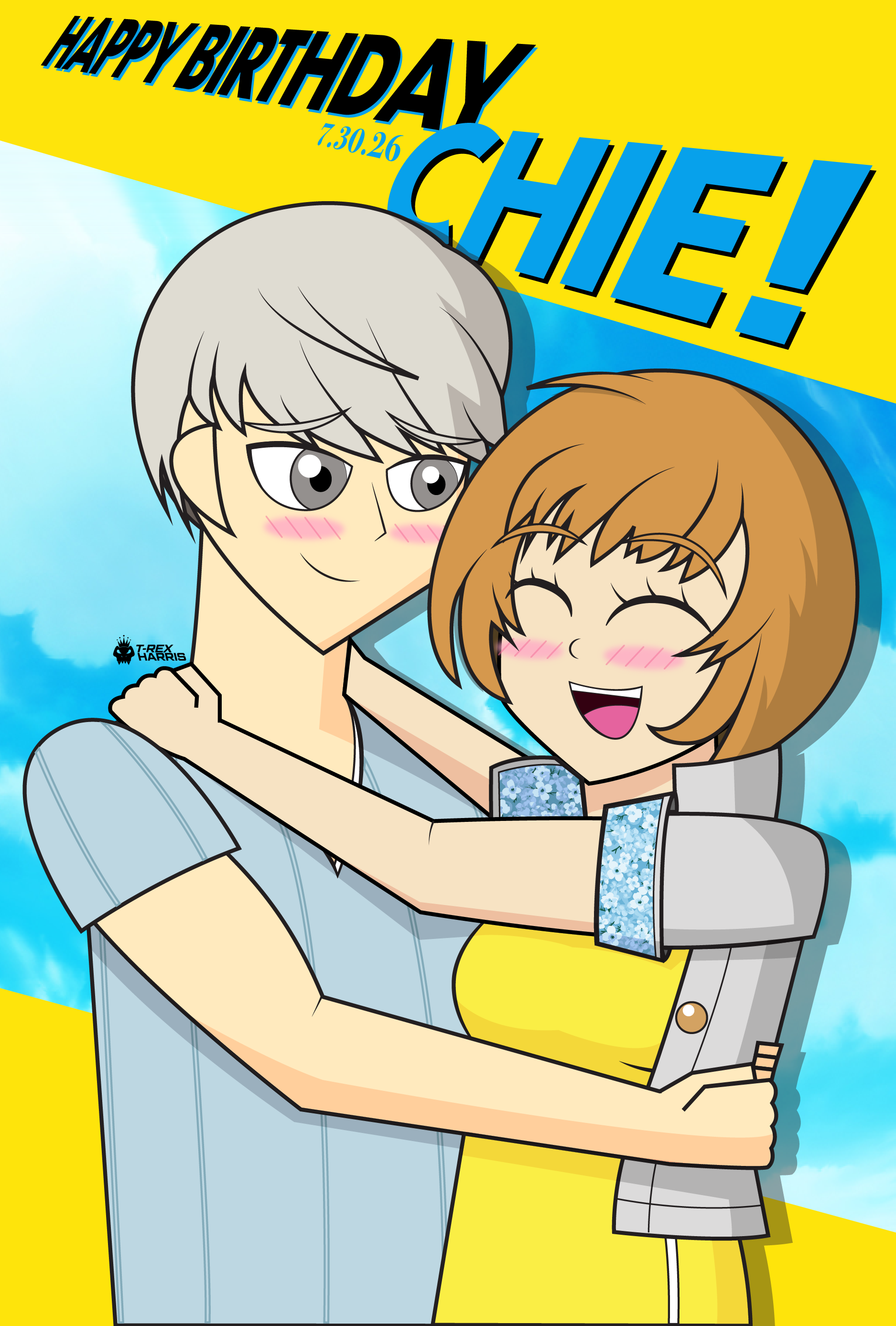 Persona 4 | Happily Ever After (Chie Birthday Drawing)