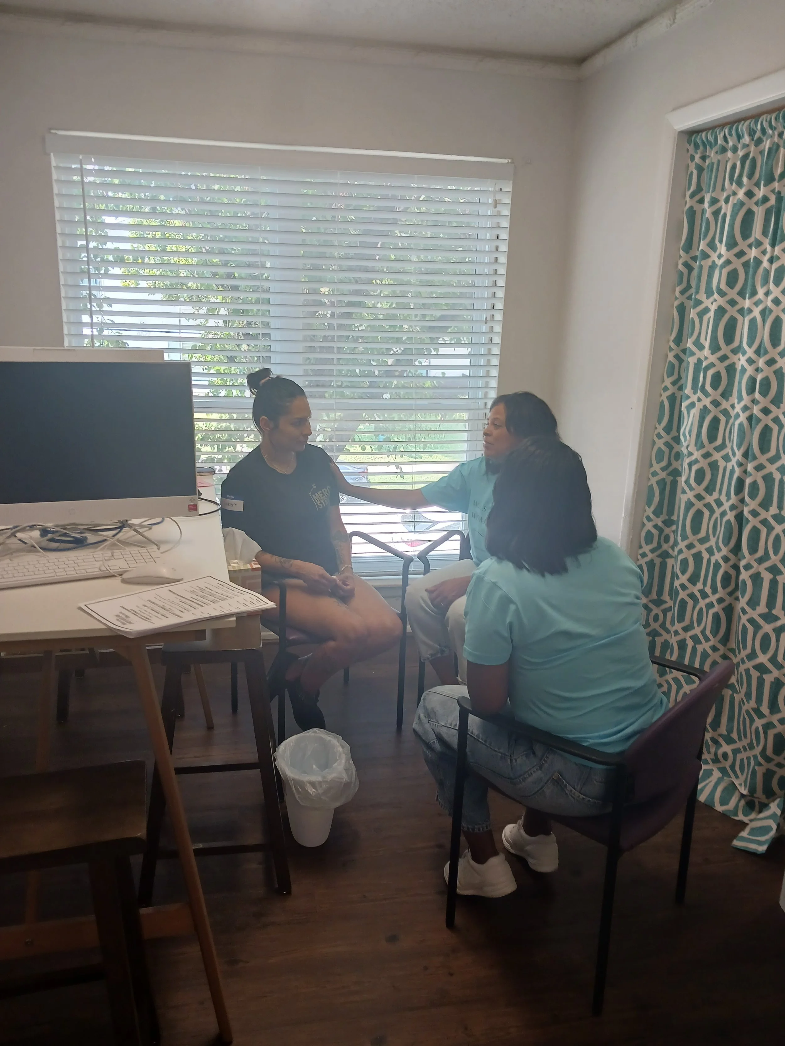Women Empowering Women during Prayer Ministry