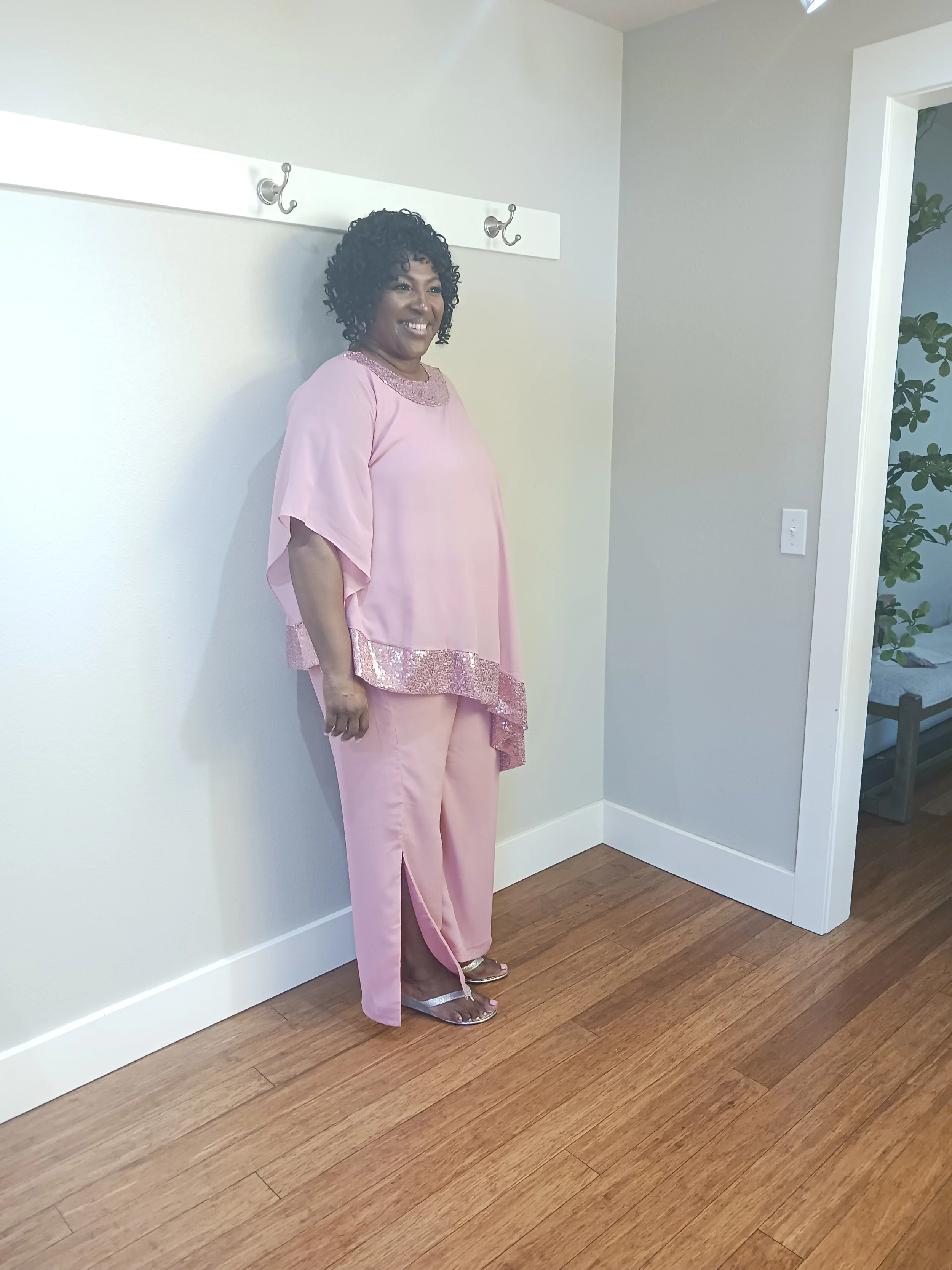 Minister Felicia in Bridal Suite at Wedding 8/13/25
