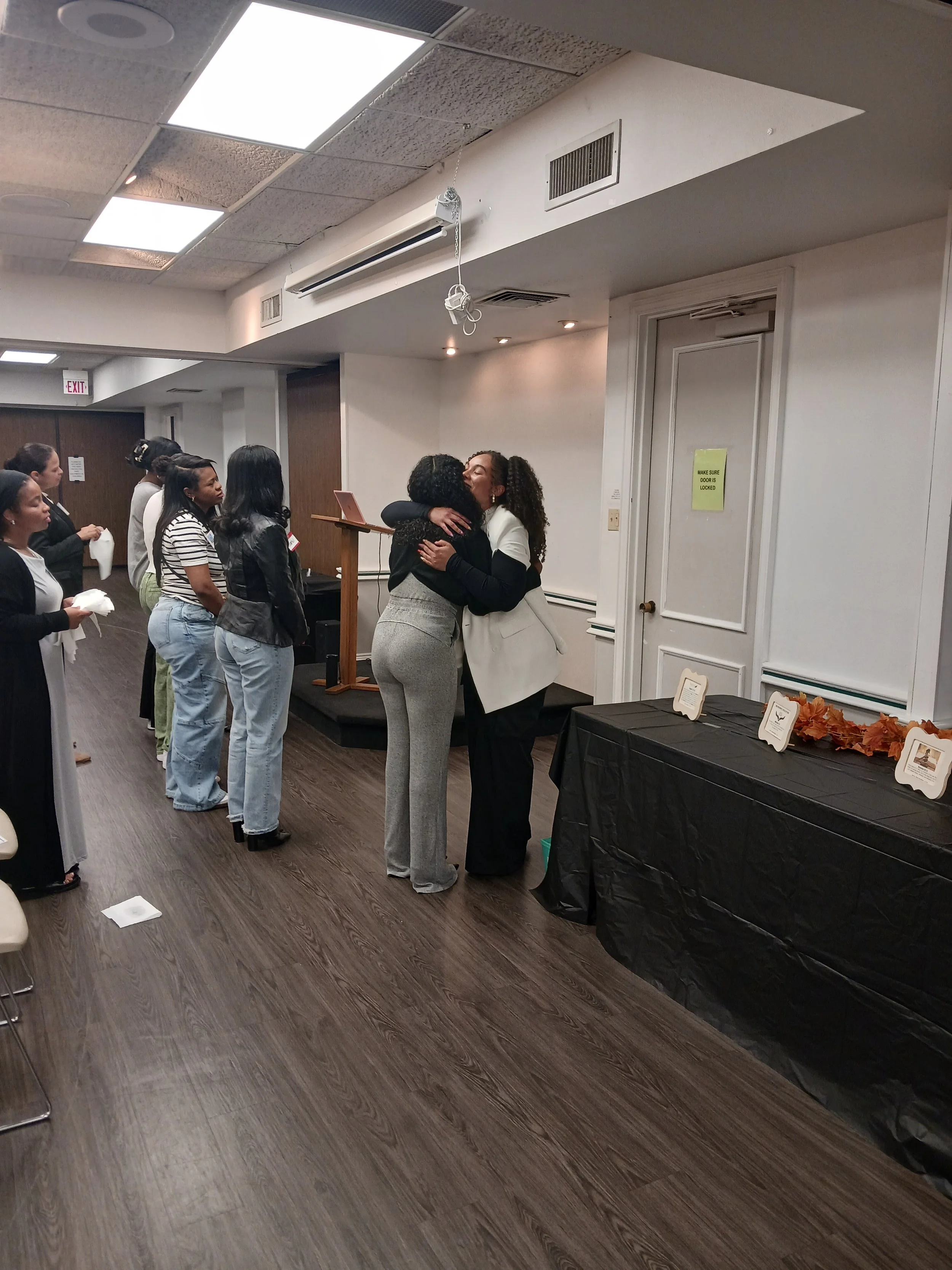 Altar Ministry praying for people by Nevada and Sally at the Prophetic Worship, Word & Prayer 11/7/25
