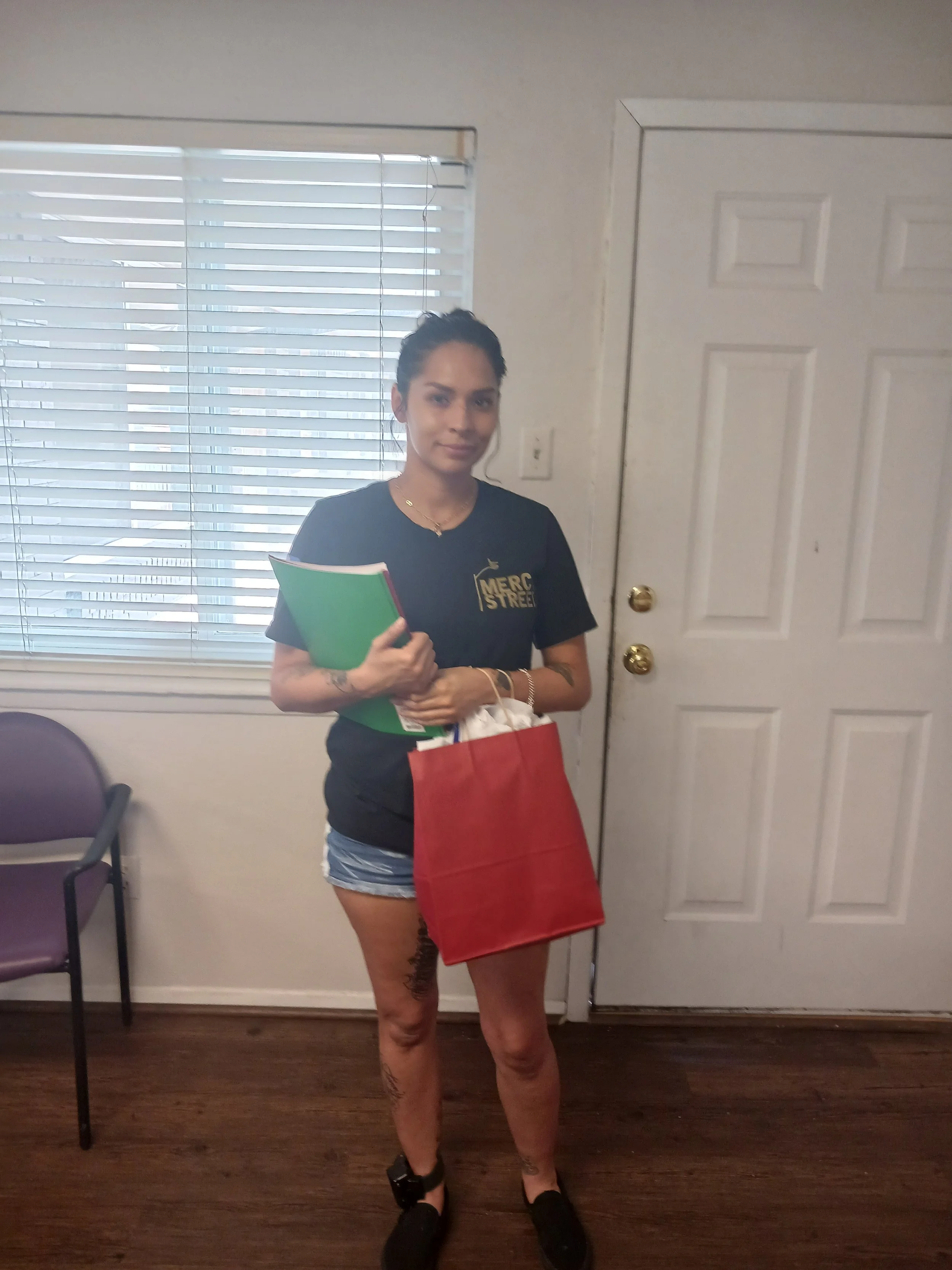 Gift Bags and Prayer Folders given to Single Mom and Children during community outreach on 9/13/25