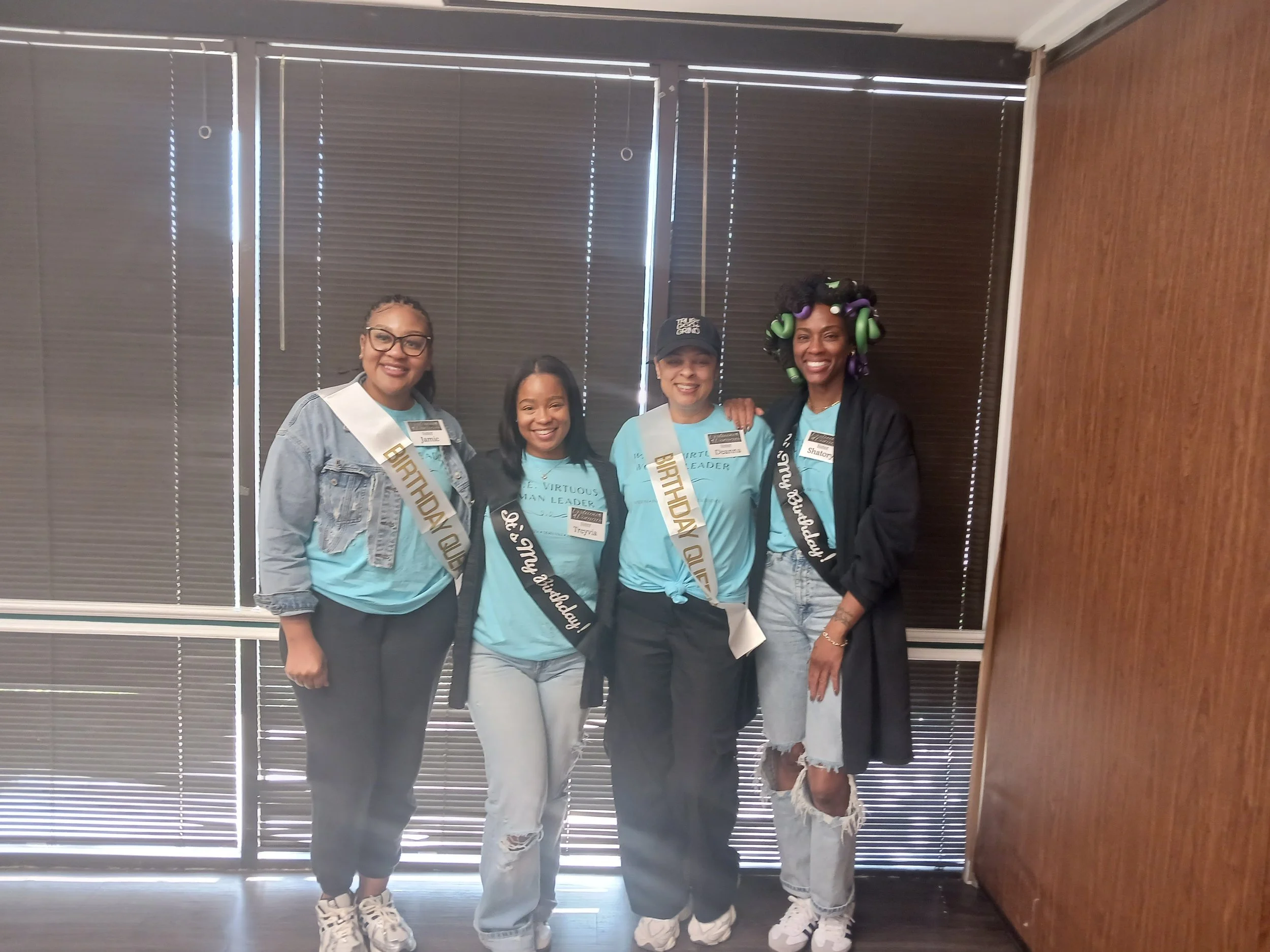 Celebrating Birthdays of Jamie, Treyvia, Deanna and Shatory for November and December 2025 at  W.I.S.E. Virtuous Woman Leadership on 11-8-25