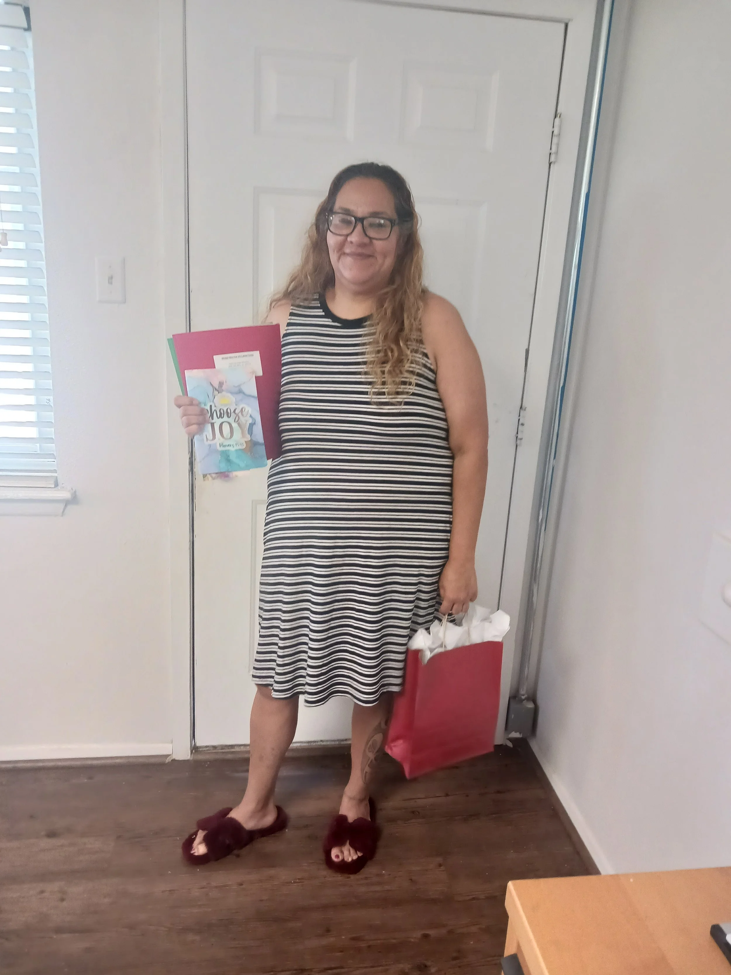 Gift Bags and Prayer Folders given to Single Mom and Children during community outreach on 9/13/25