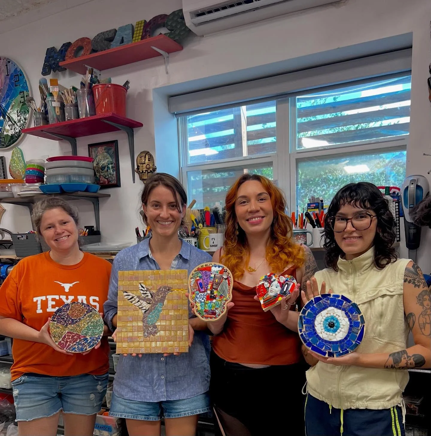 Our team enjoyed some quality time together at The Mosaic Workshop this past weekend! We were joined by our good friend &amp; colleague, Jamie, of Jamie Delgado Therapy. 

Marissa connected with a memory of crafting with her mother when she was a chi