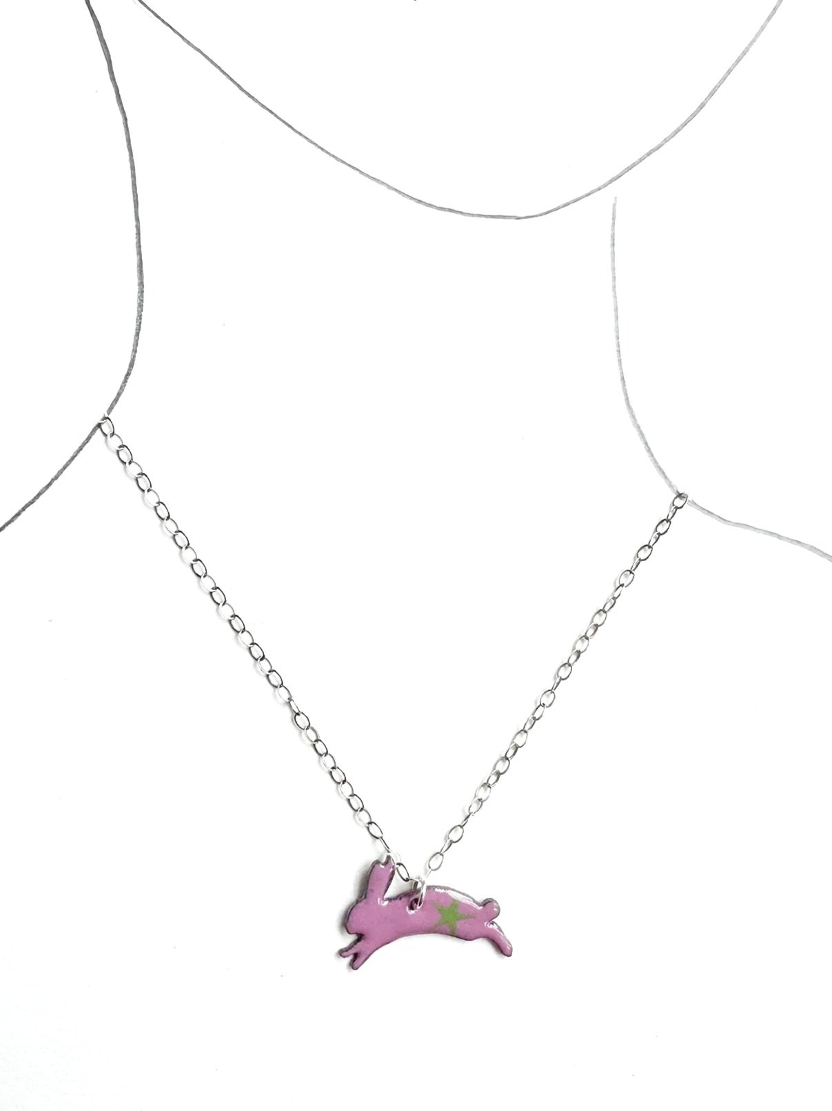 Small Bunny Necklace - Multiple Colors