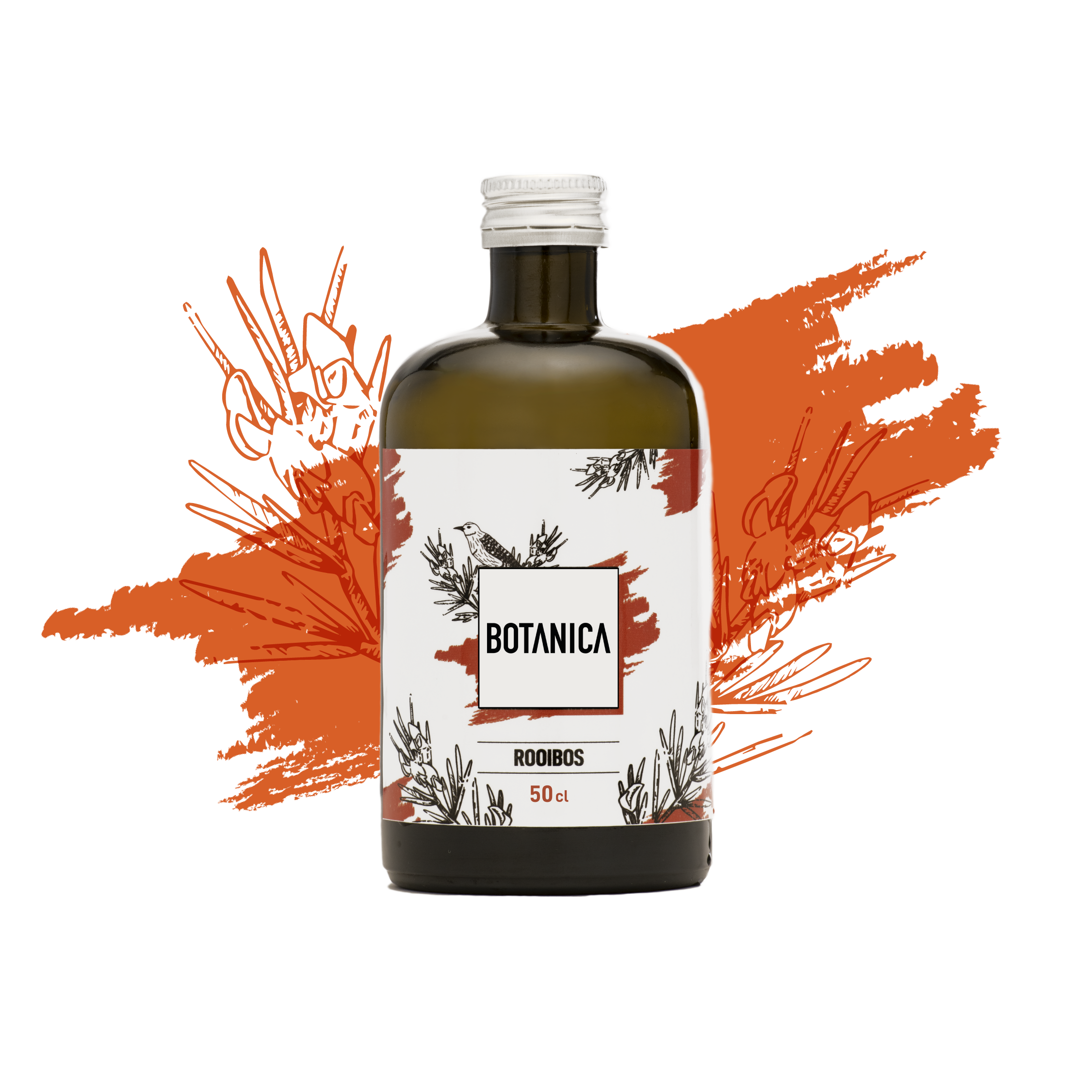 BOTANICA Rooibos non-alcoholic botanical extract, ultrasound-extracted, designed for mixology and crafting complex alcohol-free cocktails.