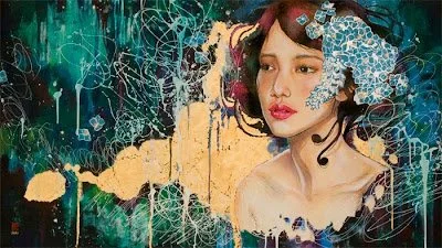 Biggest Painting Yet! "Dream Moon -Oboro Zuki-"