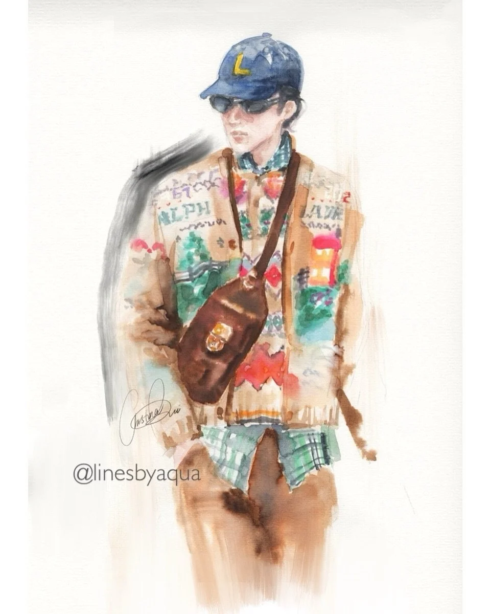 @ralphlauren Men&rsquo;s Fall 2026 collection 
A celebration of individuality and unique ways of living. It was certainly worth the wait&hellip; 

@poloralphlauren 
.
.
.
#ralphlaurenfall26 #ralphlauren #linesbyaqua #fashionillustration #fashionillus