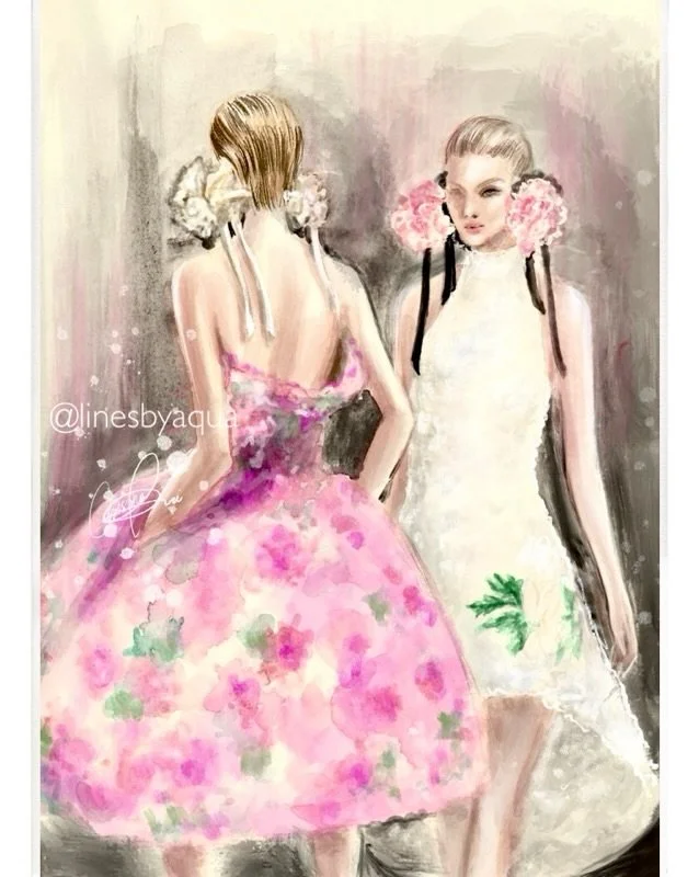 @dior Spring Summer 2026 Haute Couture by @jonathan.anderson 

.
.
.
.
#DiorCouture #hautecouturess26 #linesbyaqua #fashionillustration #sydneyillustrator @parisfashionweek
