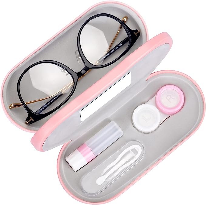 Muf 2 in 1 Contact Lens Case and Glasses Case