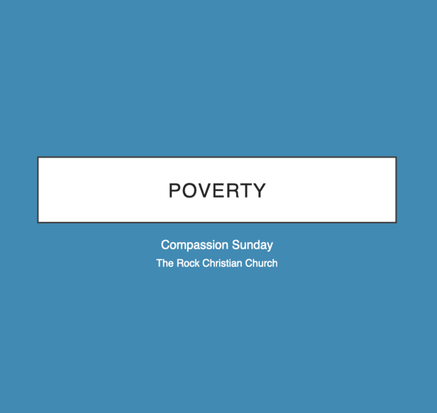 Poverty -Compassion Sunday
