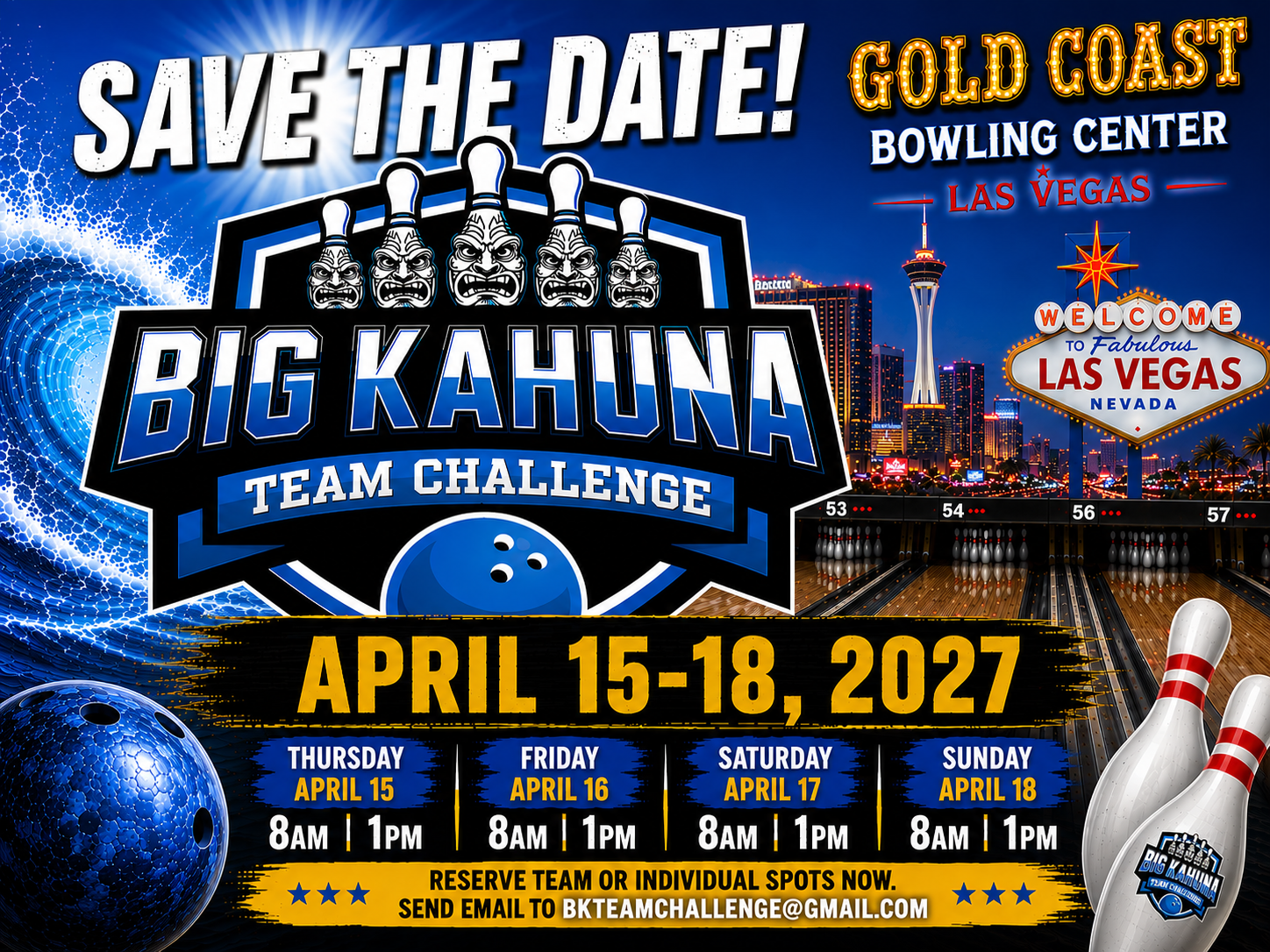 Big Kahuna Team Challenge April 2027
