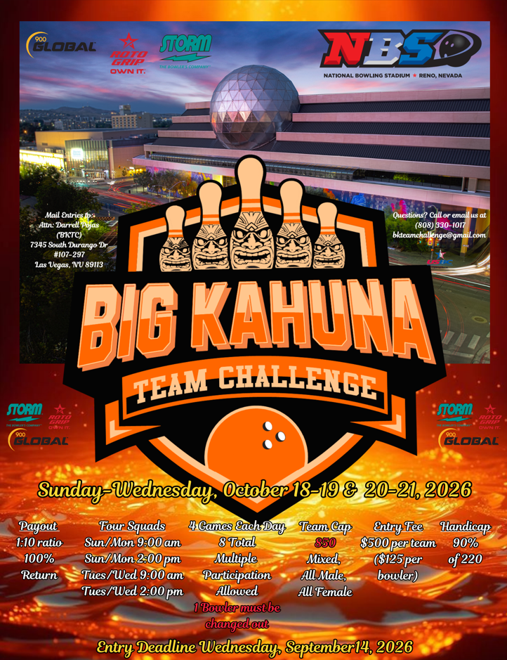 Big Kahuna Team Challenge Oct 26