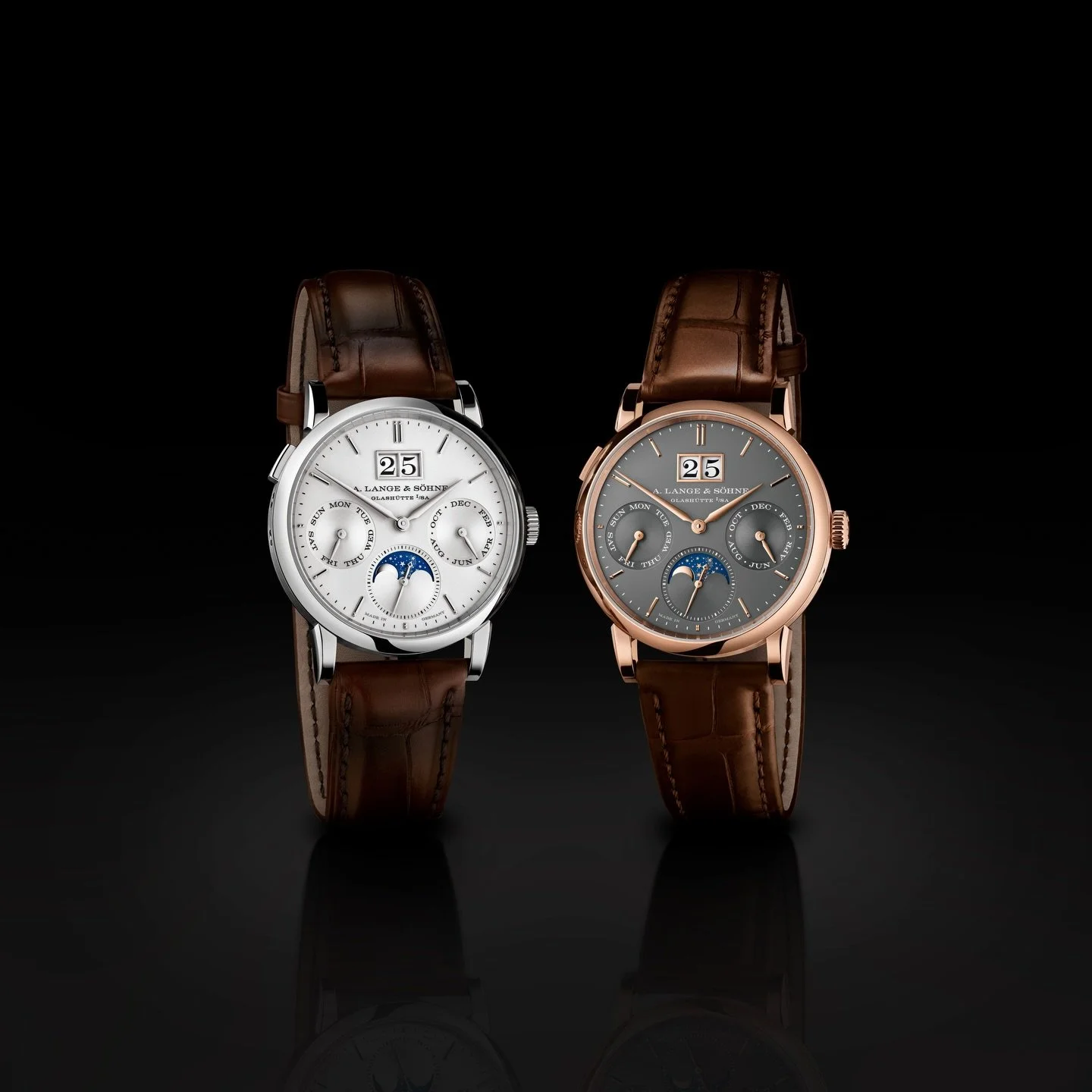 Marking Watches and Wonders 2026, @alangesoehne presents the SAXONIA ANNUAL CALENDAR, available in white and pink gold, alongside the LANGE 1 TOURBILLON PERPETUAL CALENDAR &ldquo;Lumen&rdquo;, limited to 50 pieces &ndash; two expressions of exception