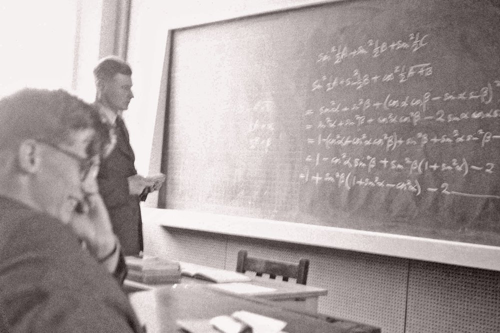 Mr. Aiton, Mathematics master, Bablake School, Coventry, 3 May 1955