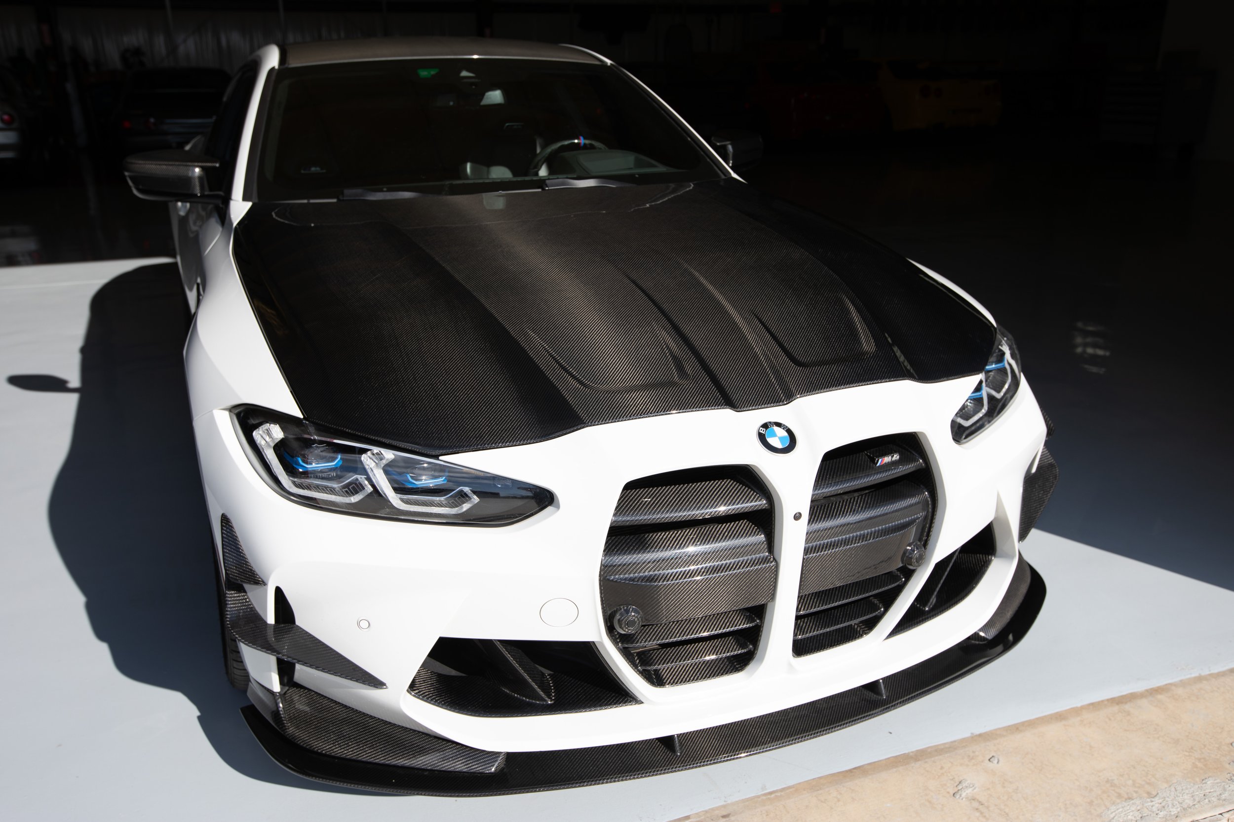 CSL Style Carbon Fiber Front Grille - BMW G26 4 Series