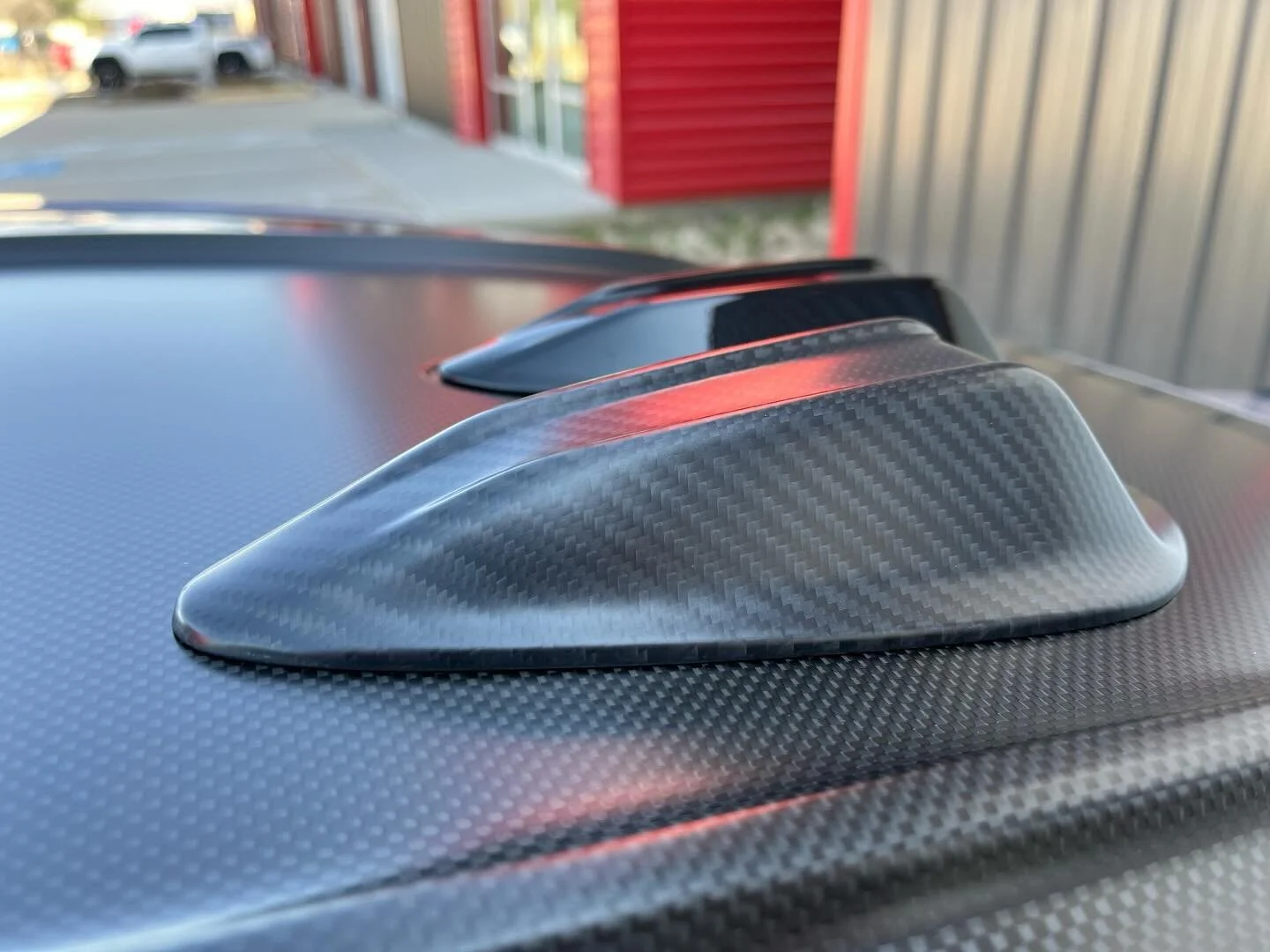 All matte carbon on roof! Please tell us the model and year if you like it cause bmw keeps changing them. 

For special color or tailor service to any brand and model:
&mdash;&mdash;&mdash;&mdash;&mdash;&mdash;&mdash;&mdash;&mdash;&mdash;&mdash;&mdas