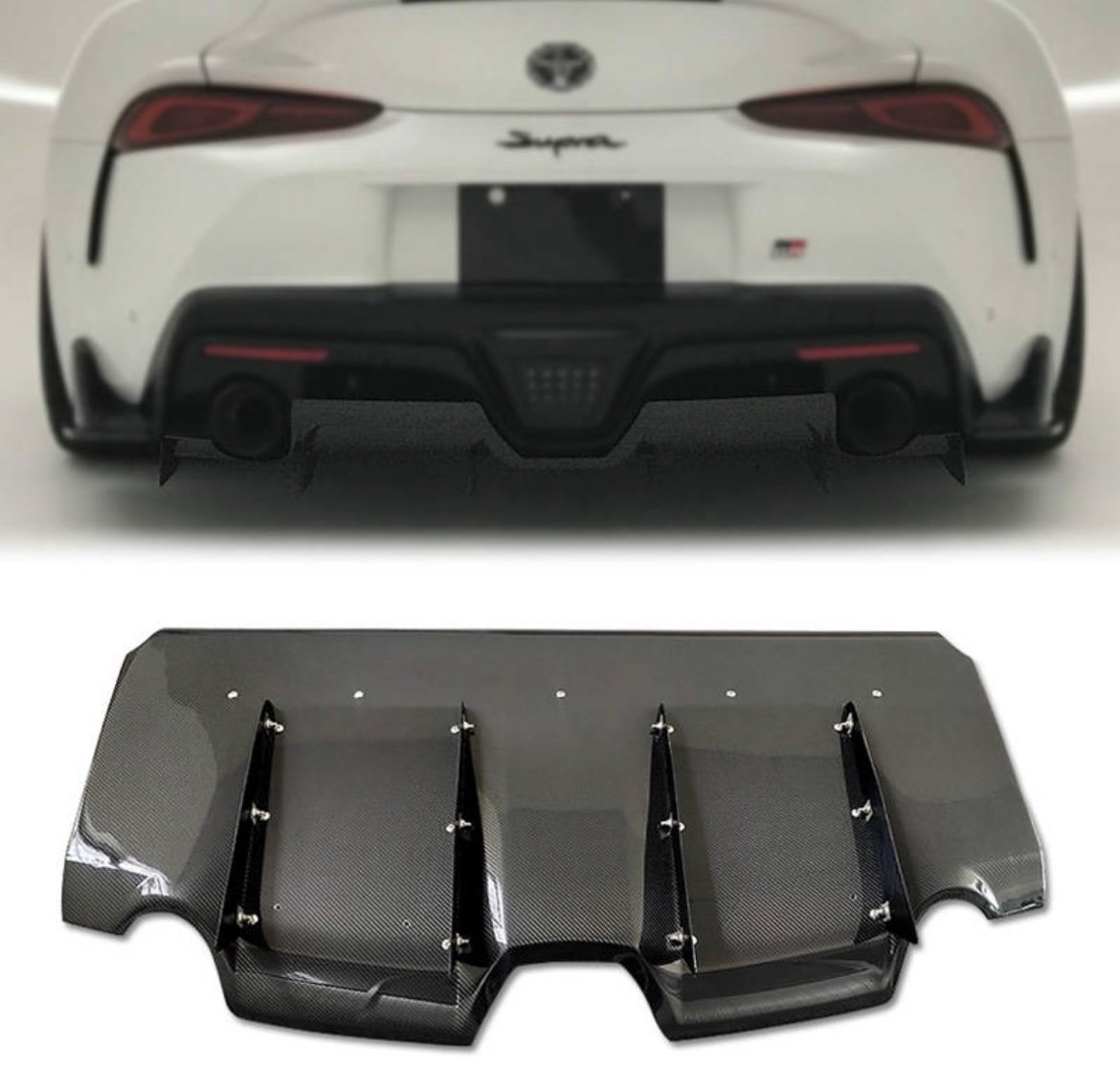 A90 Supra Carbon Fiber Diffuser