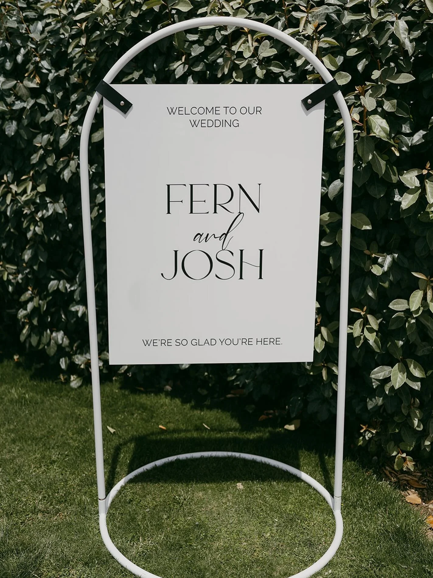 &mdash; Classic black and while welcome sign for F &amp; J

Photographer - @hannahhughesphotographer 

#welcomesign #weddingwelcome #classicwelcomesign #weddingsignage #centralotagowedding #cromwellwedding #weddingsign #acrylicsignage