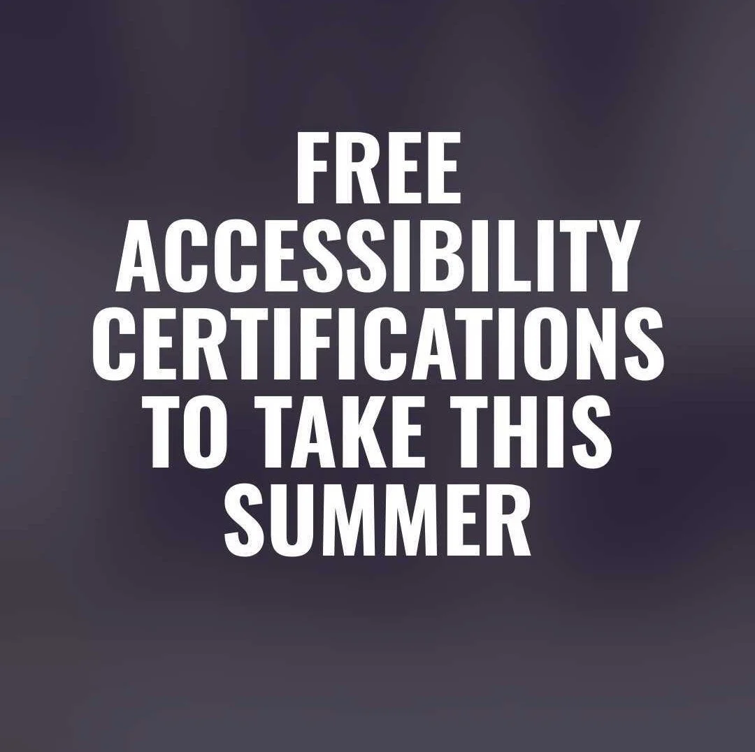 Free Accessibility Courses and Certifications