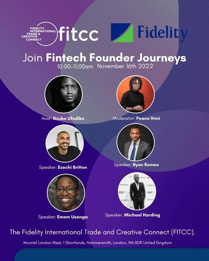 Catch us at FICC talking about Fintech Founders and Blockchain and AFRICA !