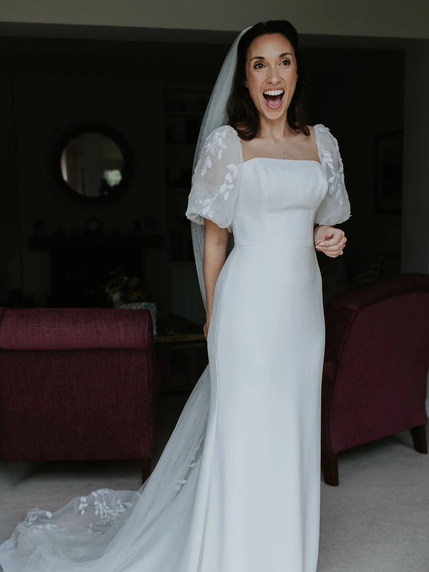 Beautiful Liv 🌸

Olivia got in touch knowing she wanted to create some kind of bespoke detachable sleeve to style with her wedding dress, which she had already sourced in a sample sale. Her dress was a gorgeous crepe sheath style and the perfect bla