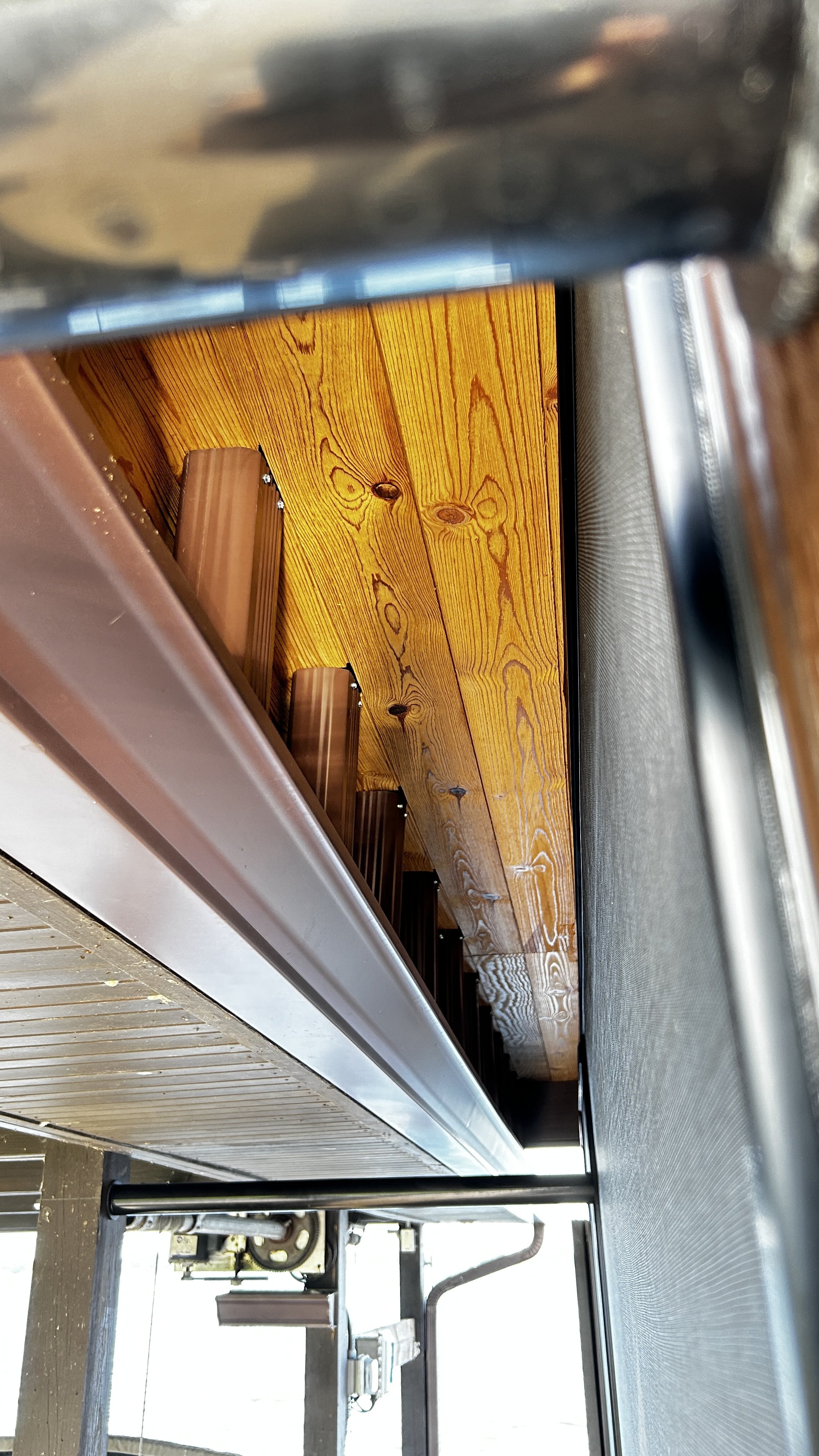 Moody Deck on Dock: Trex RainEscape System