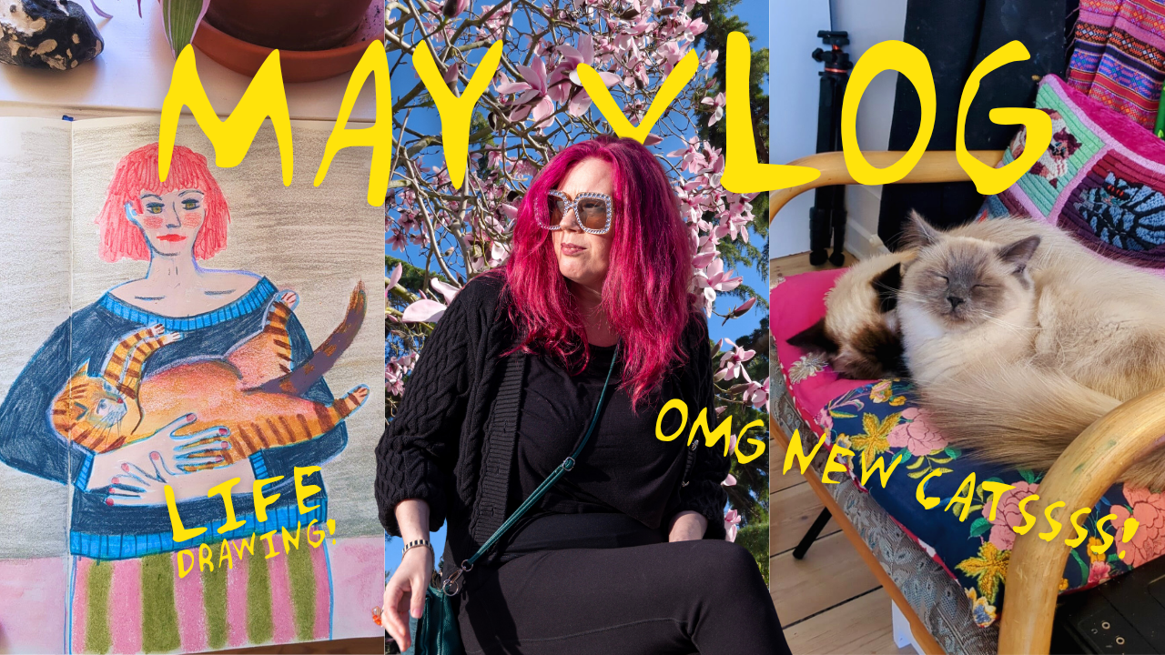 Finding my creative spark again - feat. new cats, D&amp;D burlesque &amp; beachcombing | May Vlog