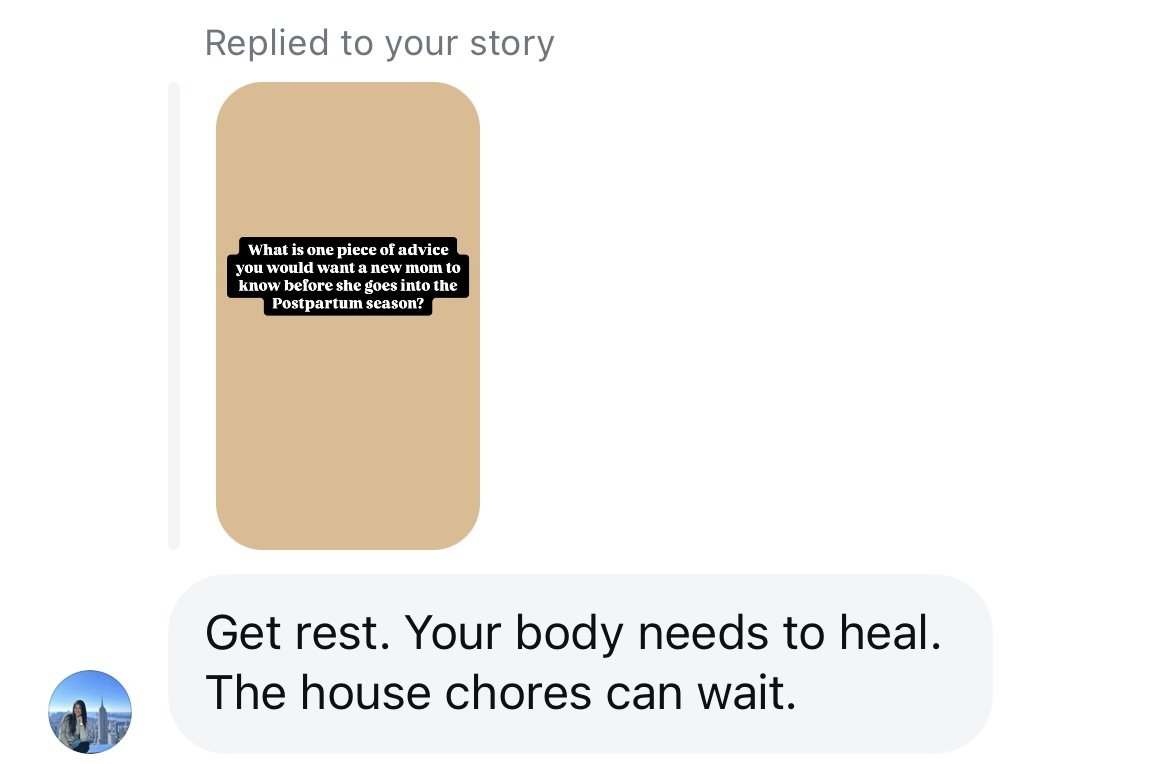 A screenshot of a post response