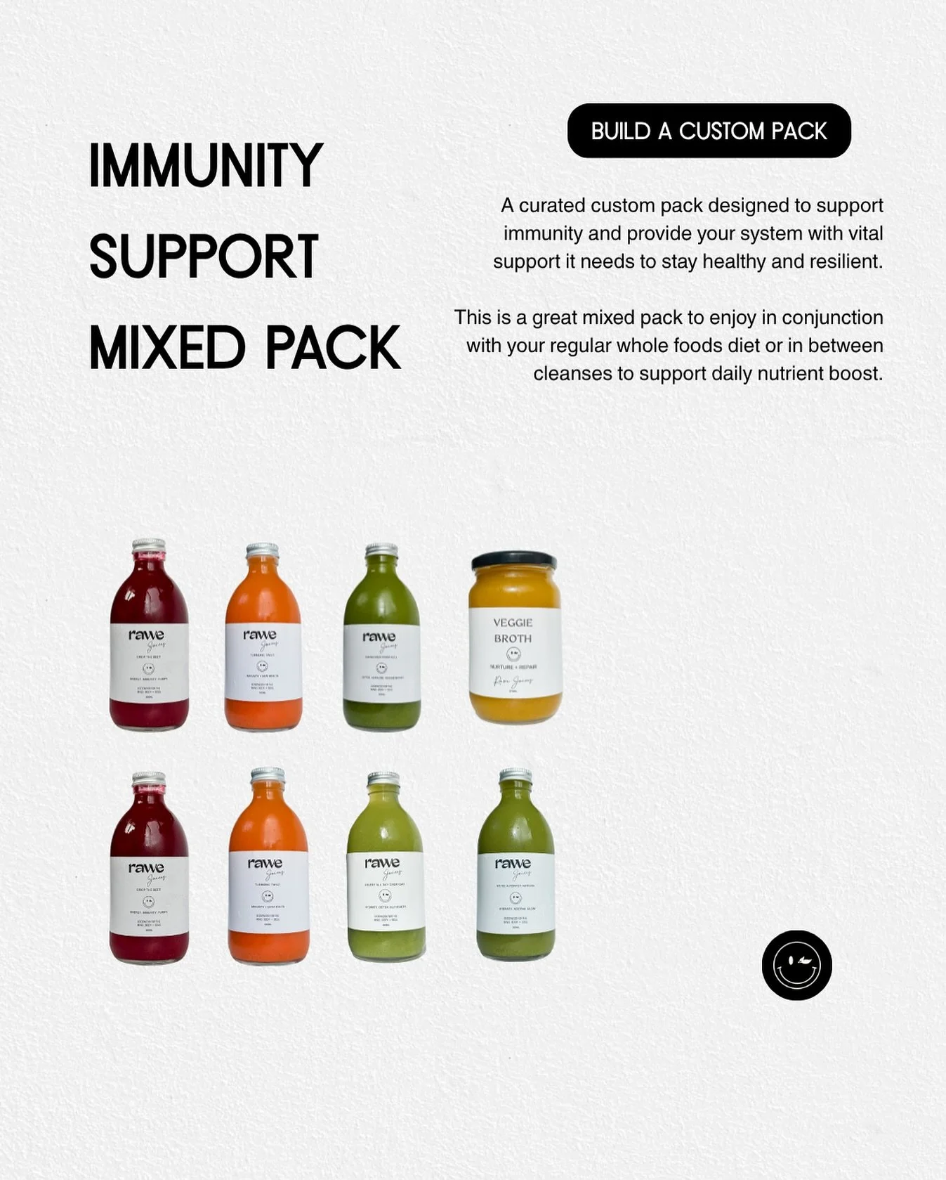 MIXED BOX FOR IMMUNITY SUPPORT //
Not sure what to include in your custom box order? Here’s our curated mixed box tailored for immunity support to provide a boost to your body’s defenses and overall well-being.
Add the following elixirs