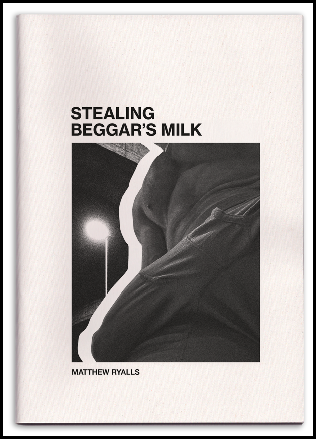 SEXCULT - Cover of Stealing Beggar's Milk, book 2 in the Desire Quartet. Writing, collage and design by Matthew Ryalls.