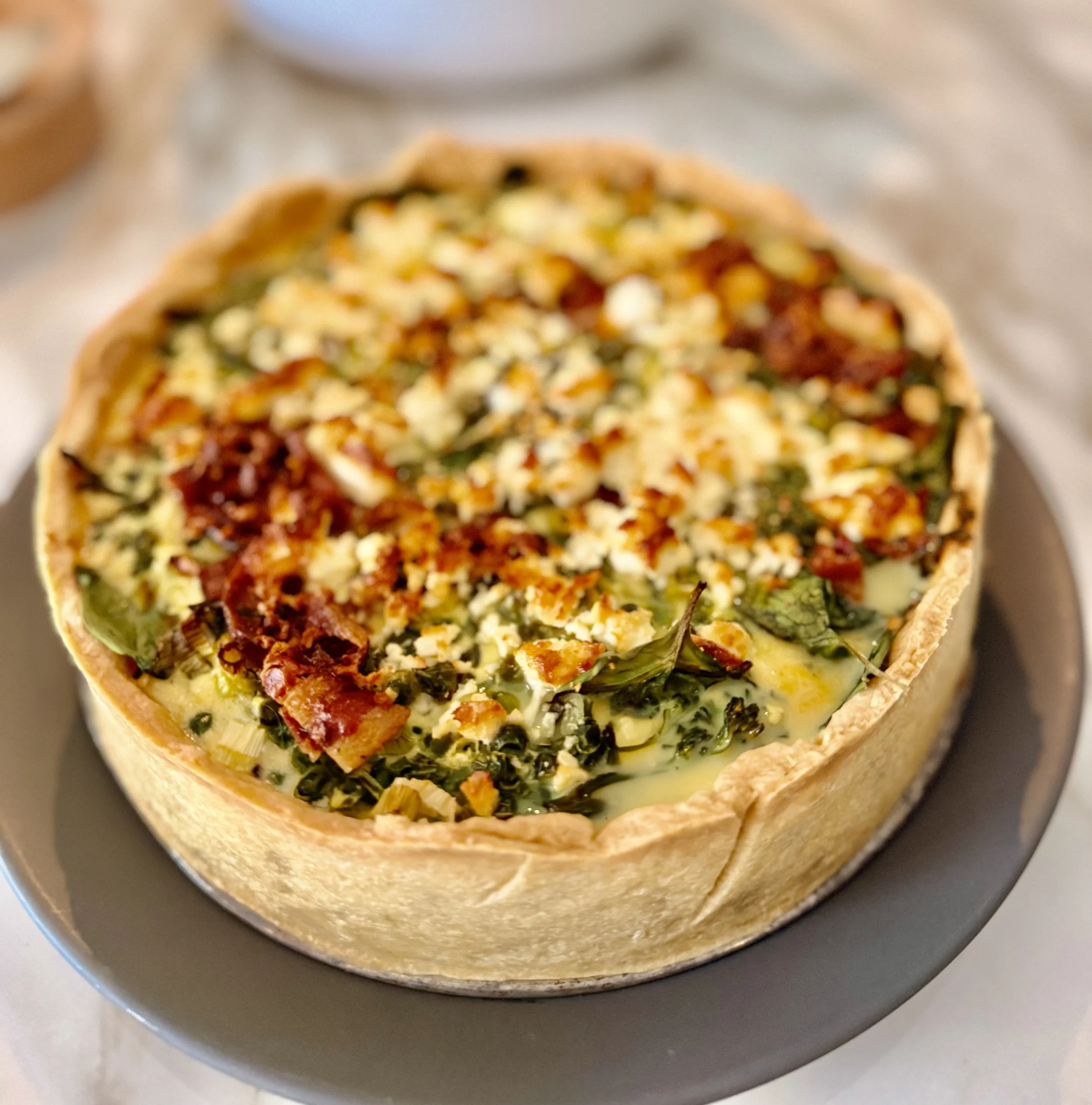 Pai med Asparges, Erter og Chèvre