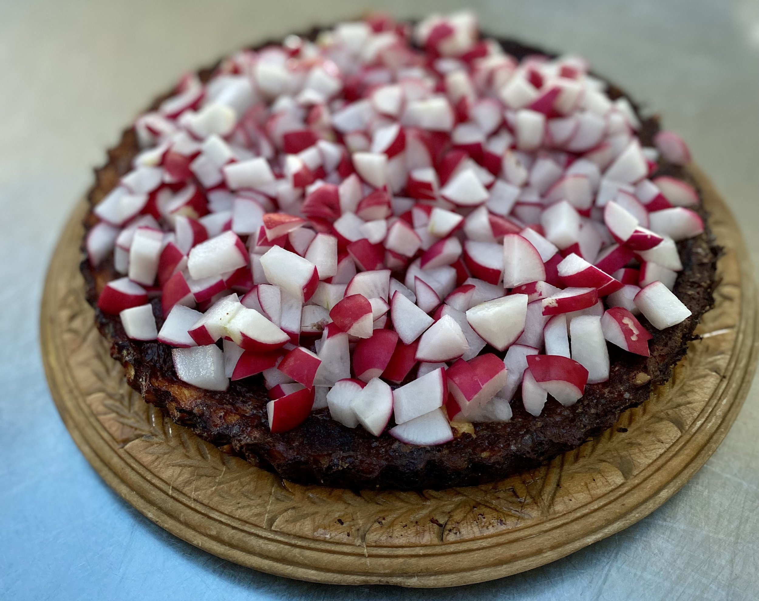 Parmesanterte med Reddiker
