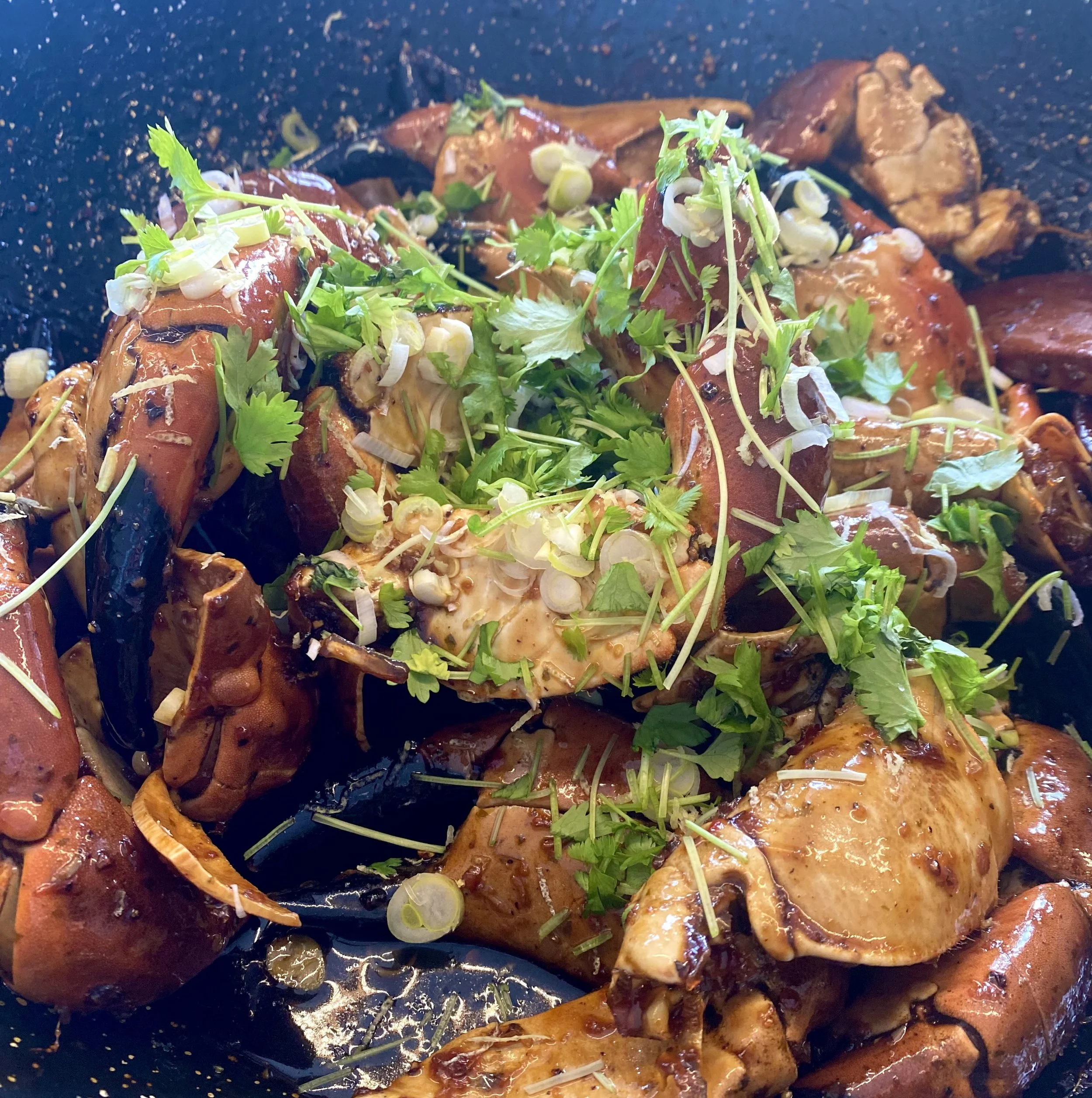 Pepperkrabbe med Krabbeklør