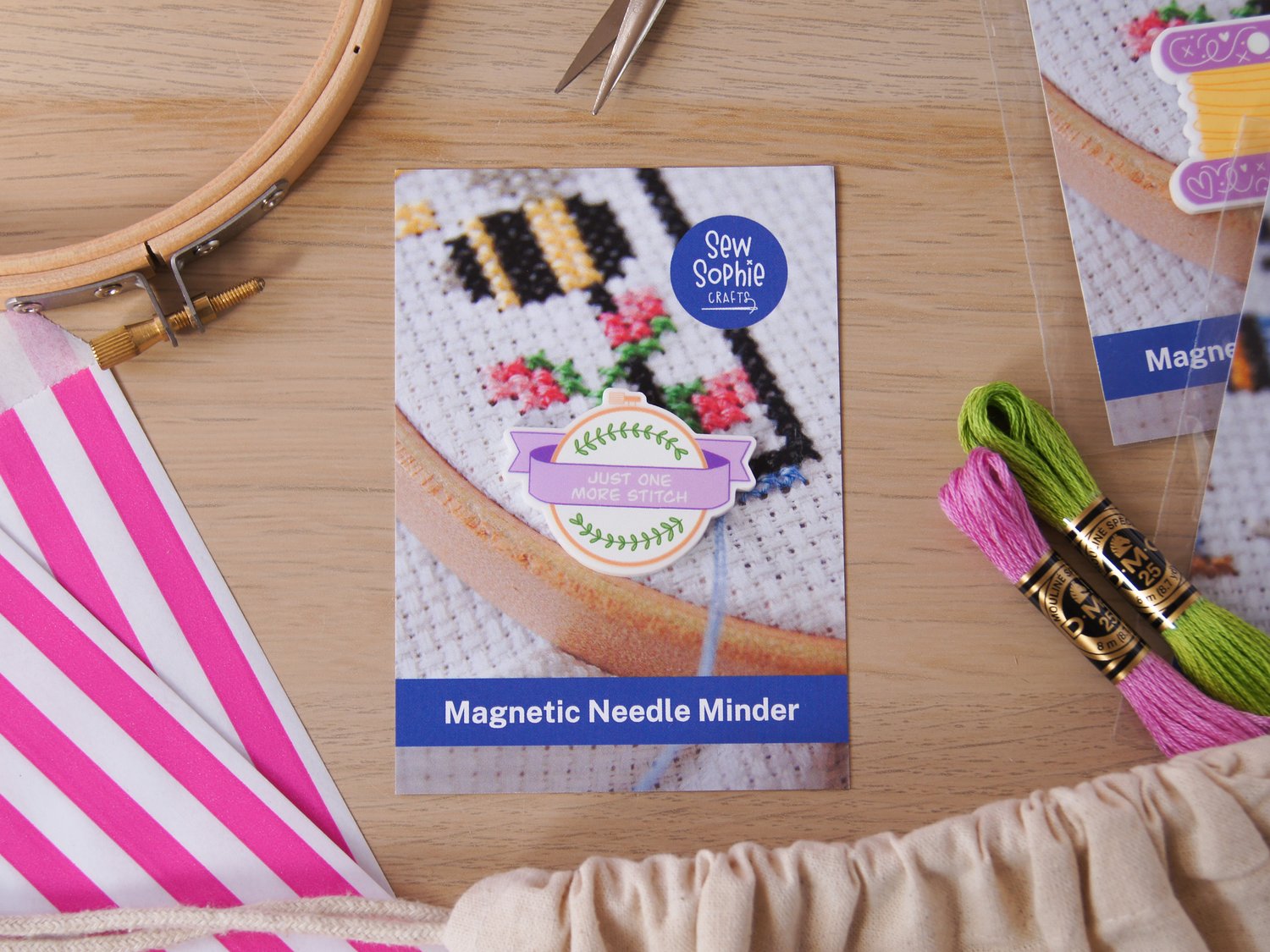 Cross Stitch Needle Minder | Magnetic Needle Minder | Clever Poppy