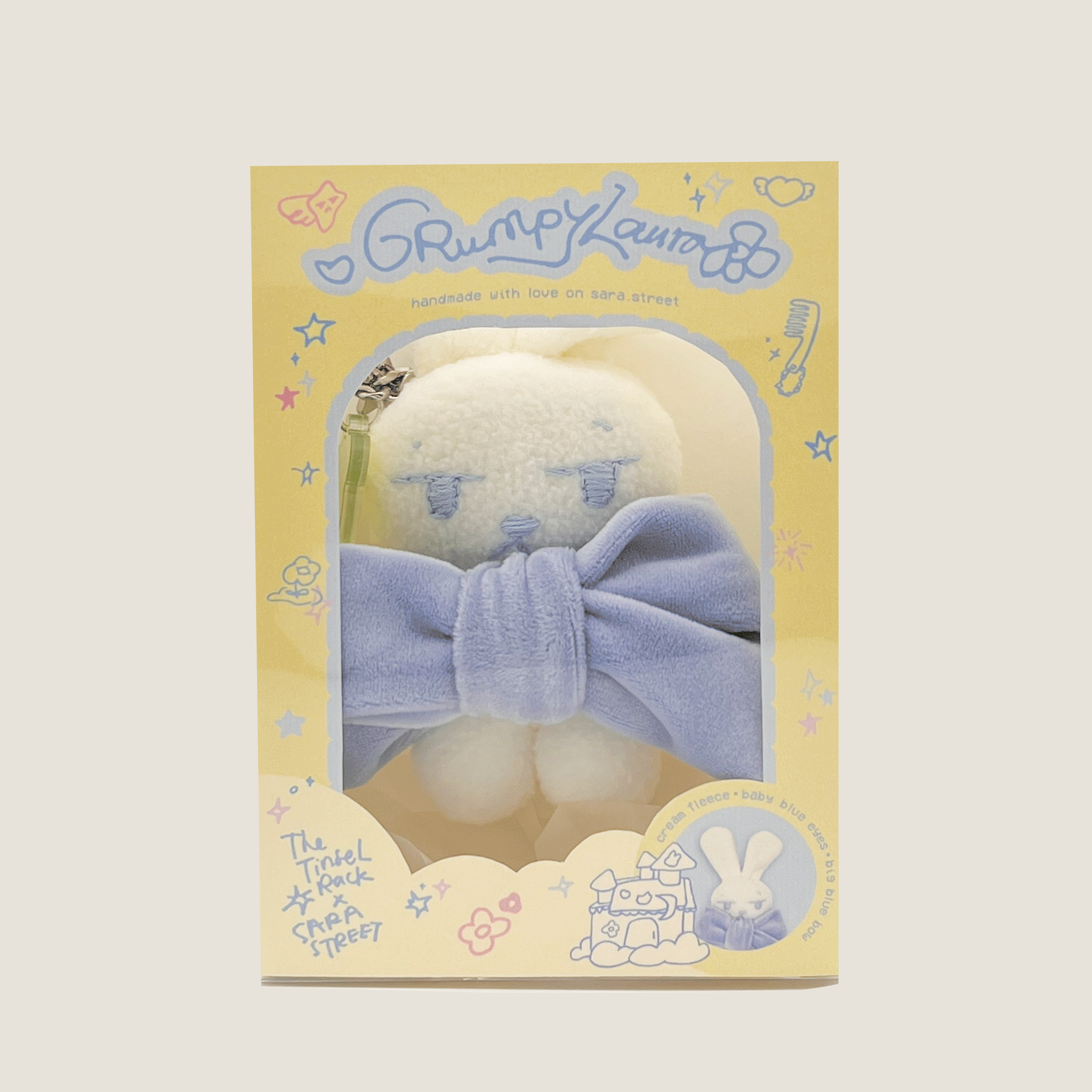 Handmade Laura Plushie Keychain˚✿˖° the tinsel rack x sarastreet collab