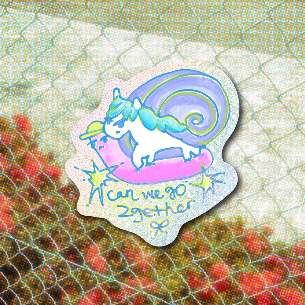 can we go together? sticker
