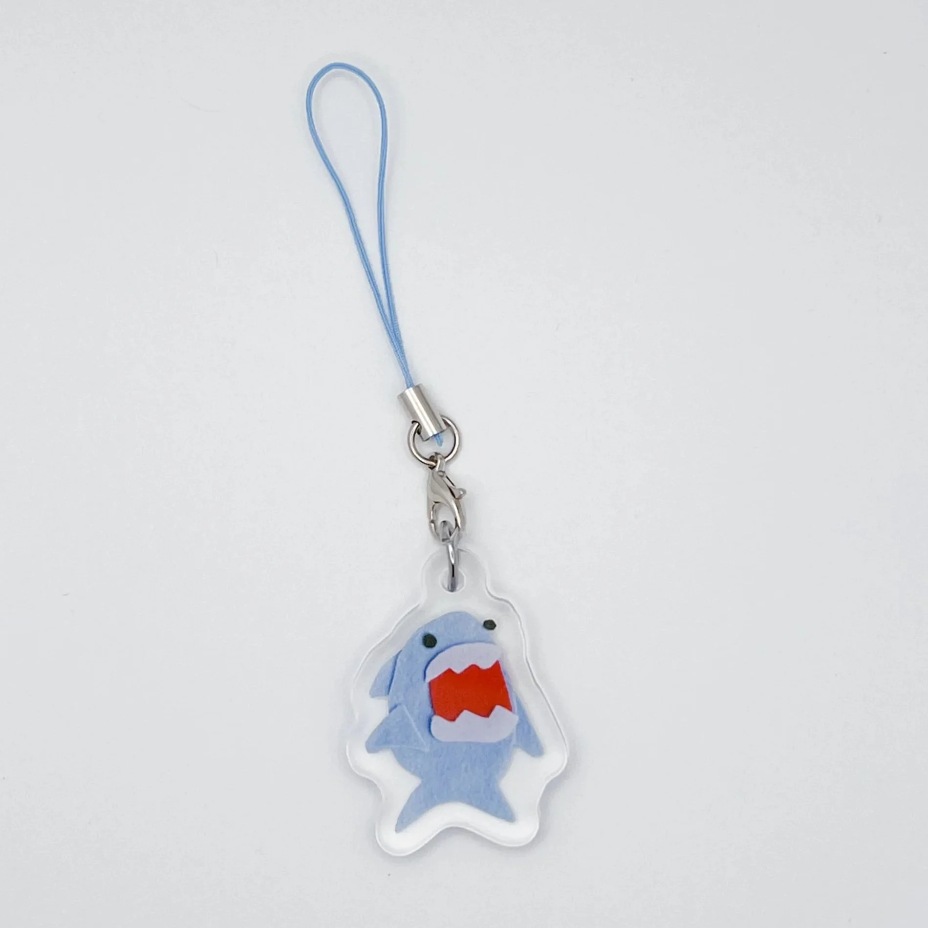shouting shark - acrylic charm