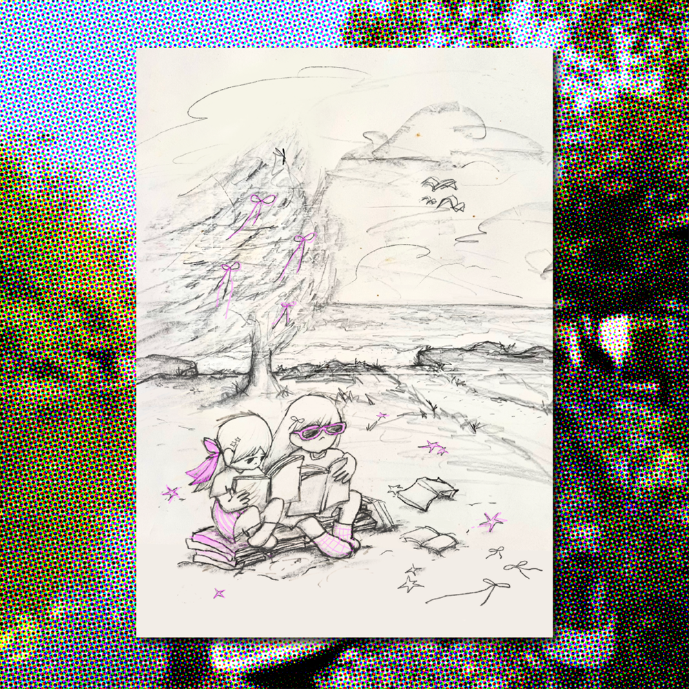 reading by the beach print