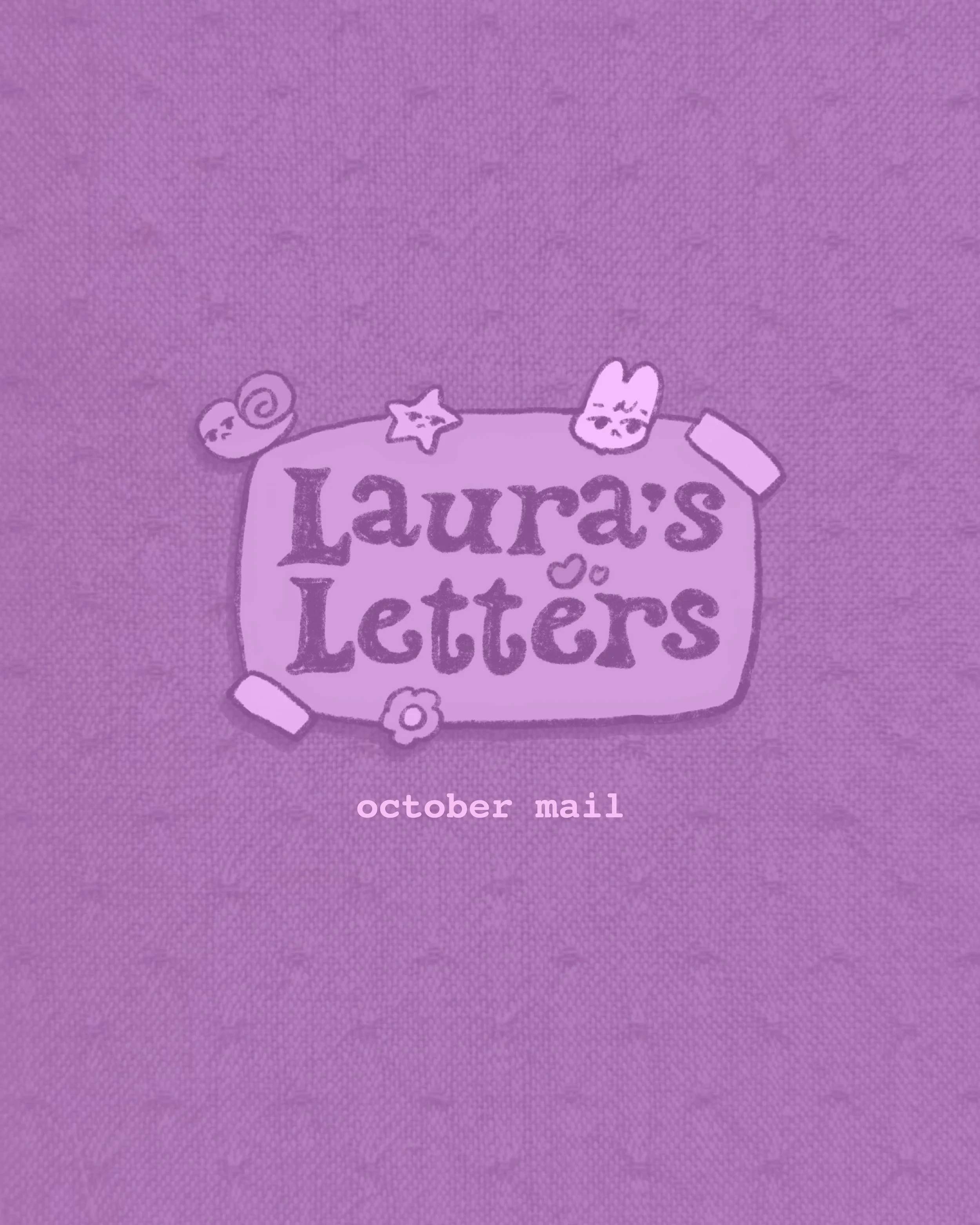 monthly mail: october