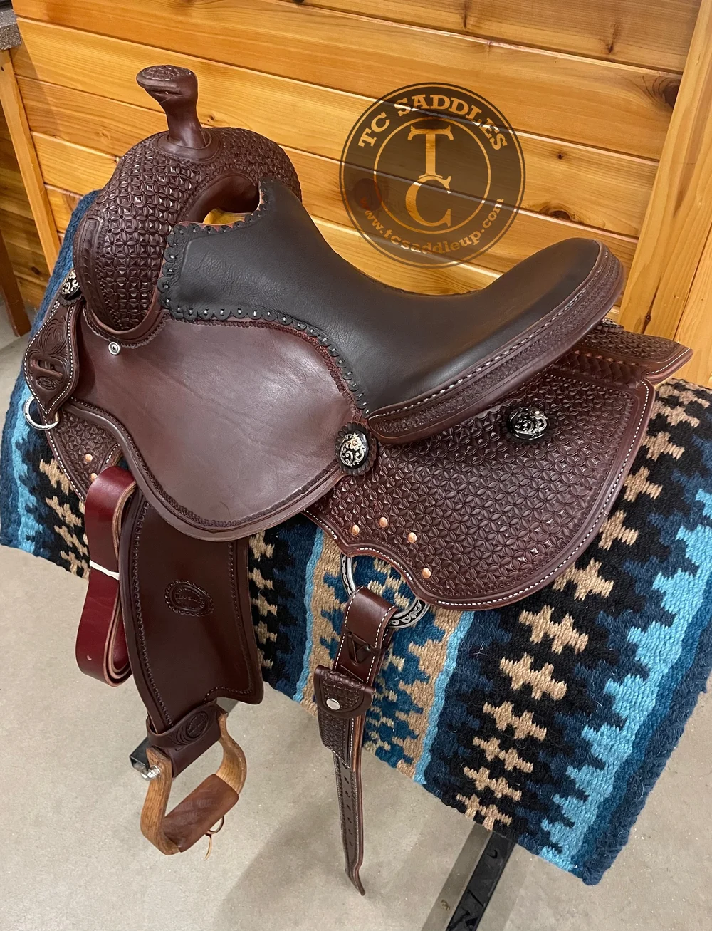 SOLD. Jeff Smith 16” Light Weight DL Cow Horse — TC Saddles & Tack