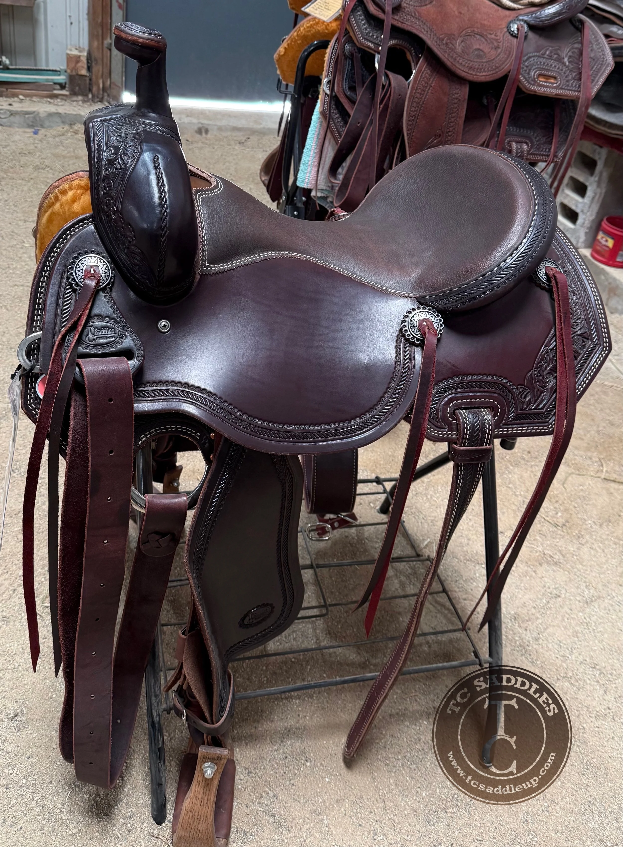 In Stock (with saddle fitter)! TC Custom 16” BW Tree, 25-057