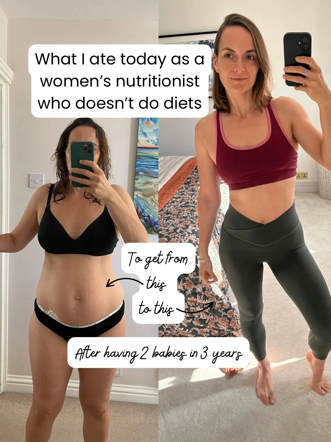 I’m baring all here so please be kind! Having two babies in three years took it toll on my body – I had the kind of pregnancies where I had to eat constantly to stop feeling sick, and in the second one I also felt so sick I completely sto