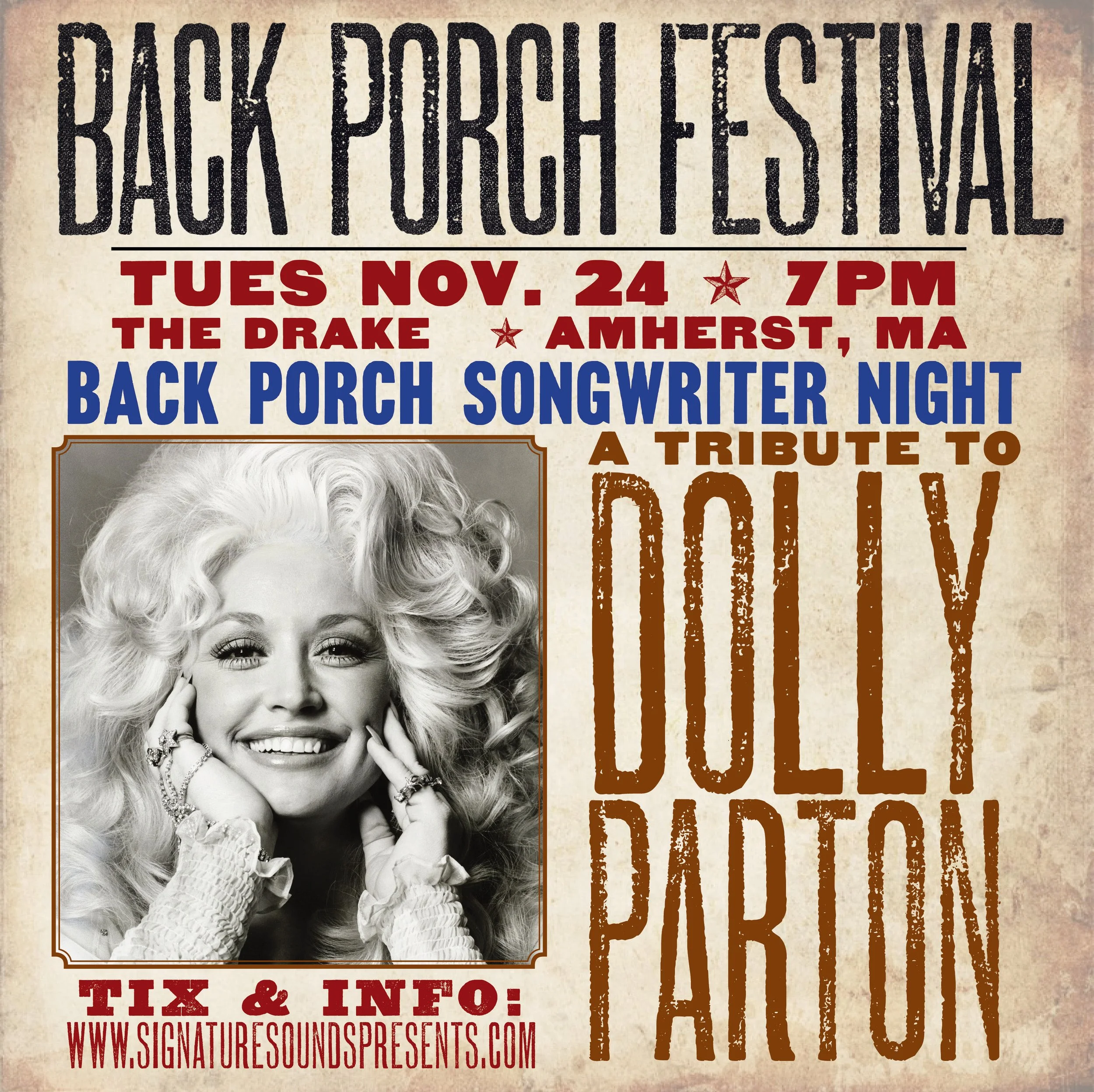The Songs of Dolly Parton - Back Porch Songwriter Series