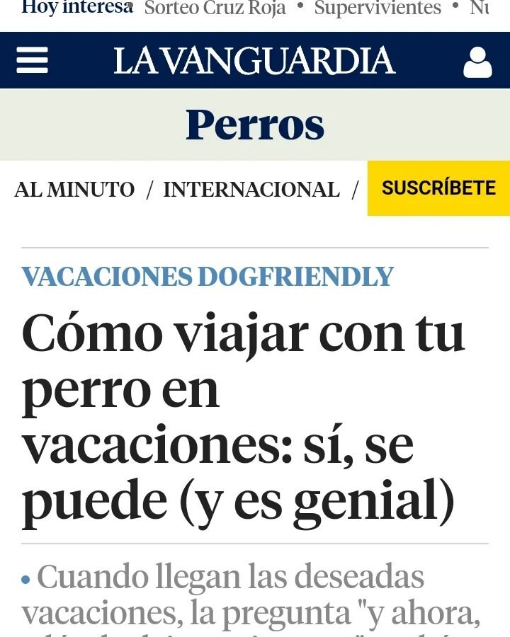 I ja la tenim aqu&iacute;, segona temporada de articles i v&iacute;deos per La Vanguardia on parlarem de benestar can&iacute;, sempre pensant en el que &eacute;s millor per els vostres 🐕