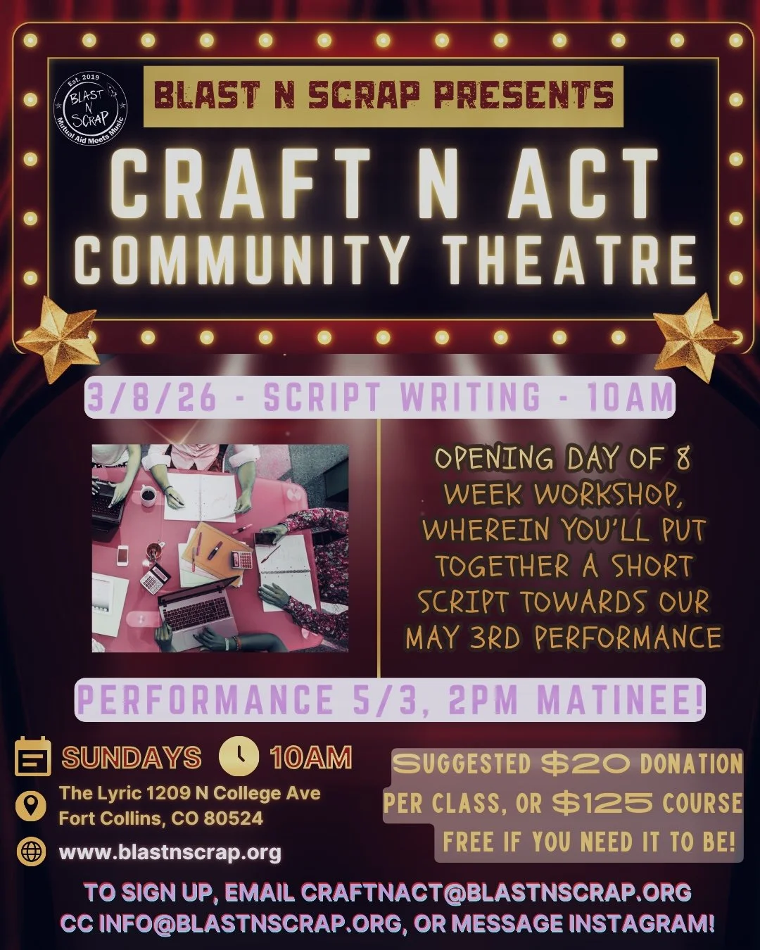 Craft N Act: Script Writing (Week 1)