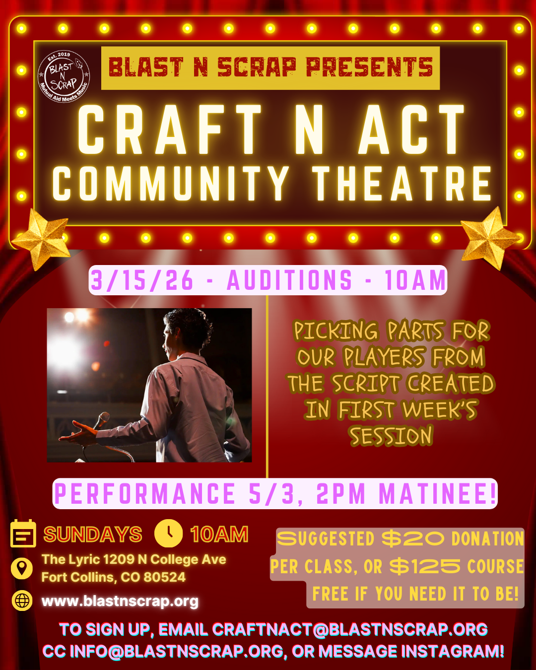 Craft N Act: Auditions (Week 2) 
