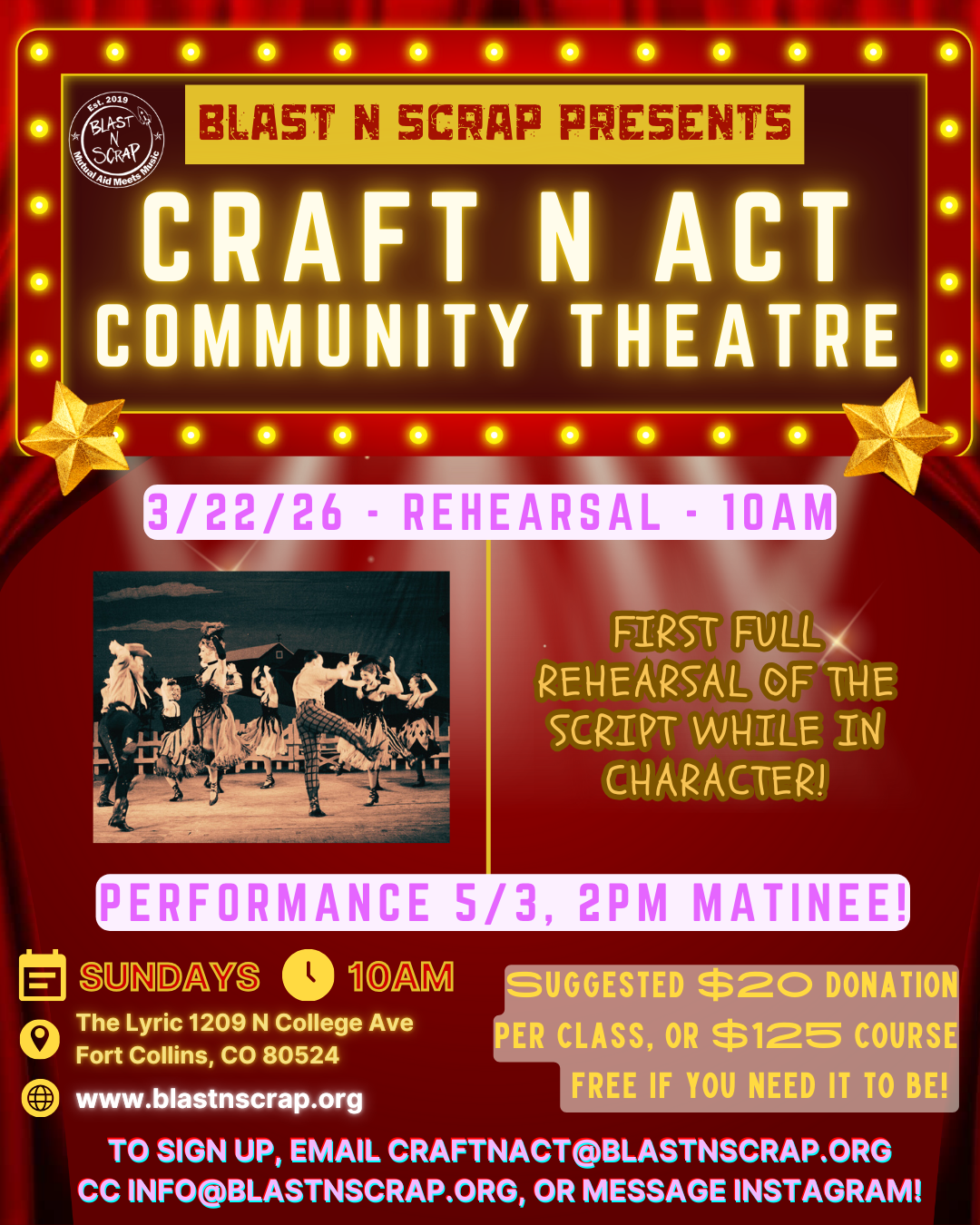 Craft N Act: Rehearsal (Week 3)