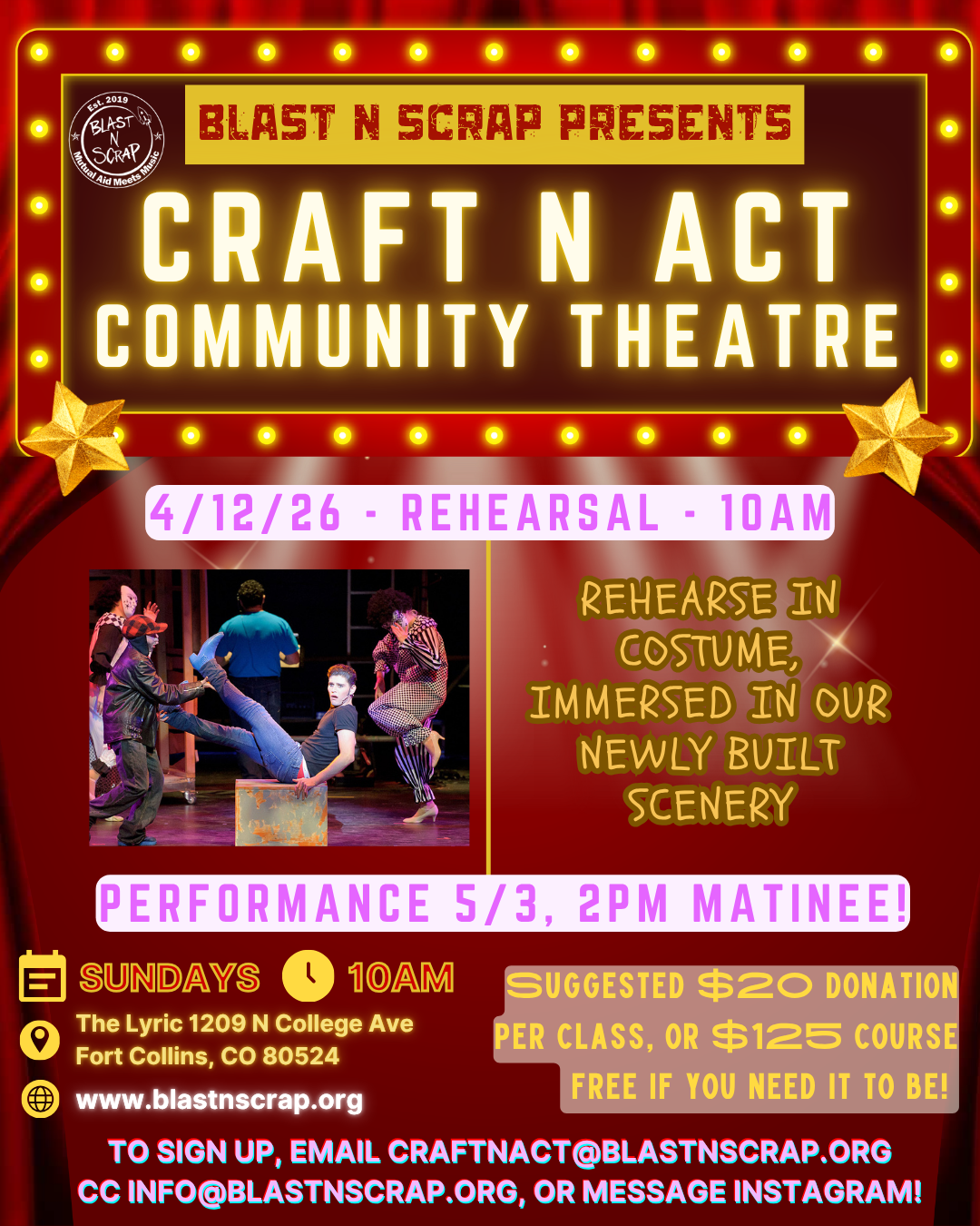 Craft N Act: Rehearsal (Week 6)