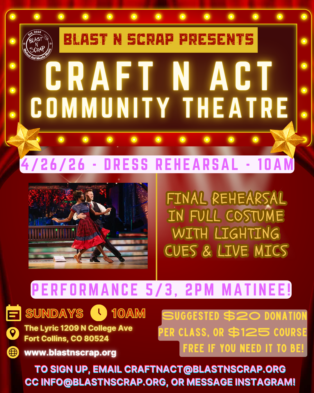 Craft N Act: Dress Rehearsal (Week 8)
